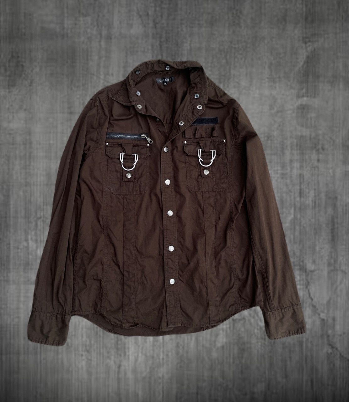 If Six Was Nine 2000s Japanese archive Ring Gimmic Button Shirts Vkei Size US M / EU 48-50 / 2 - 1 Thumbnail