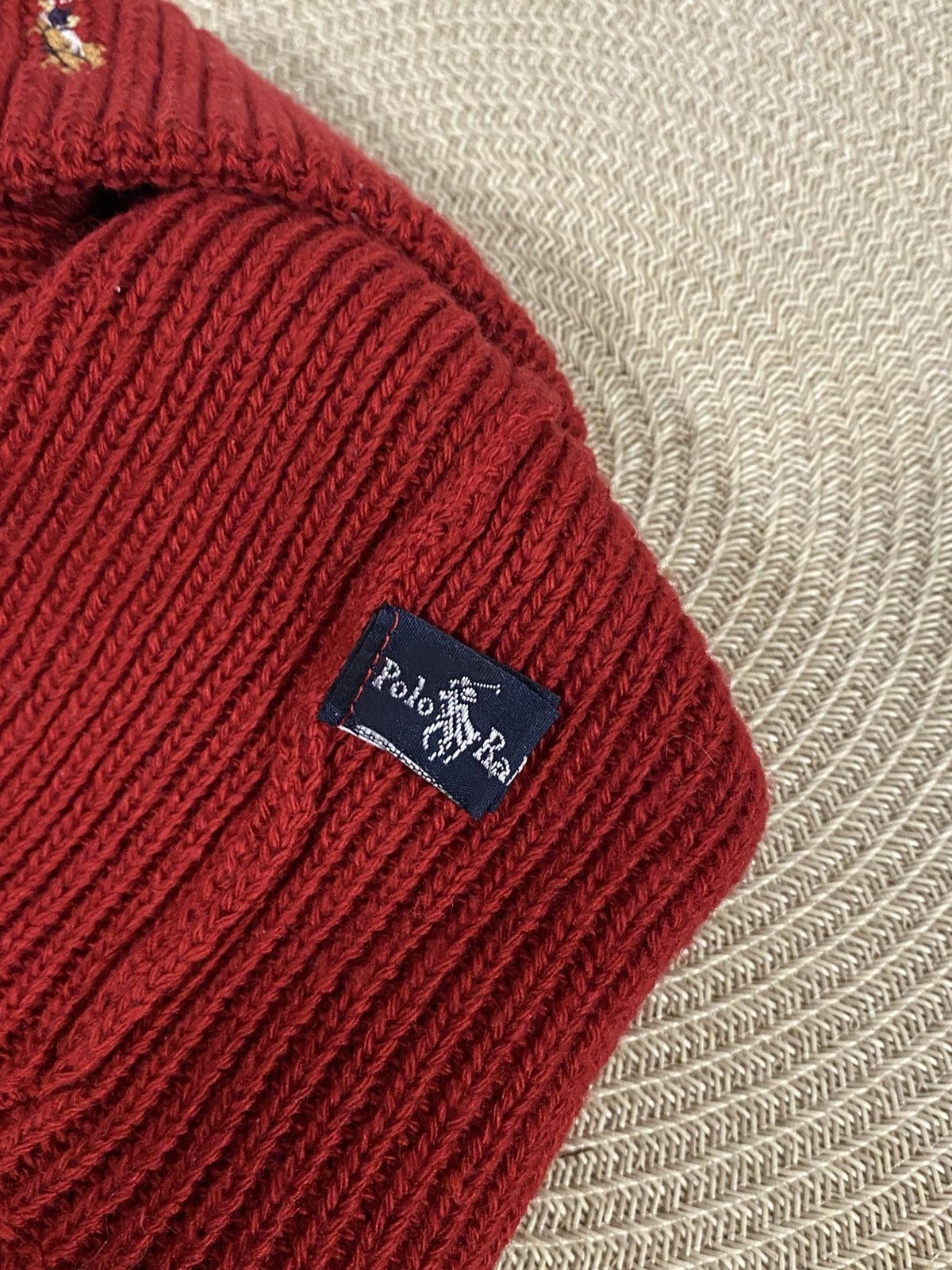 Polo Ralph Lauren Polo Ralph Lauren Red Merino Wool Beanie Hat Size ONE SIZE - 3 Thumbnail
