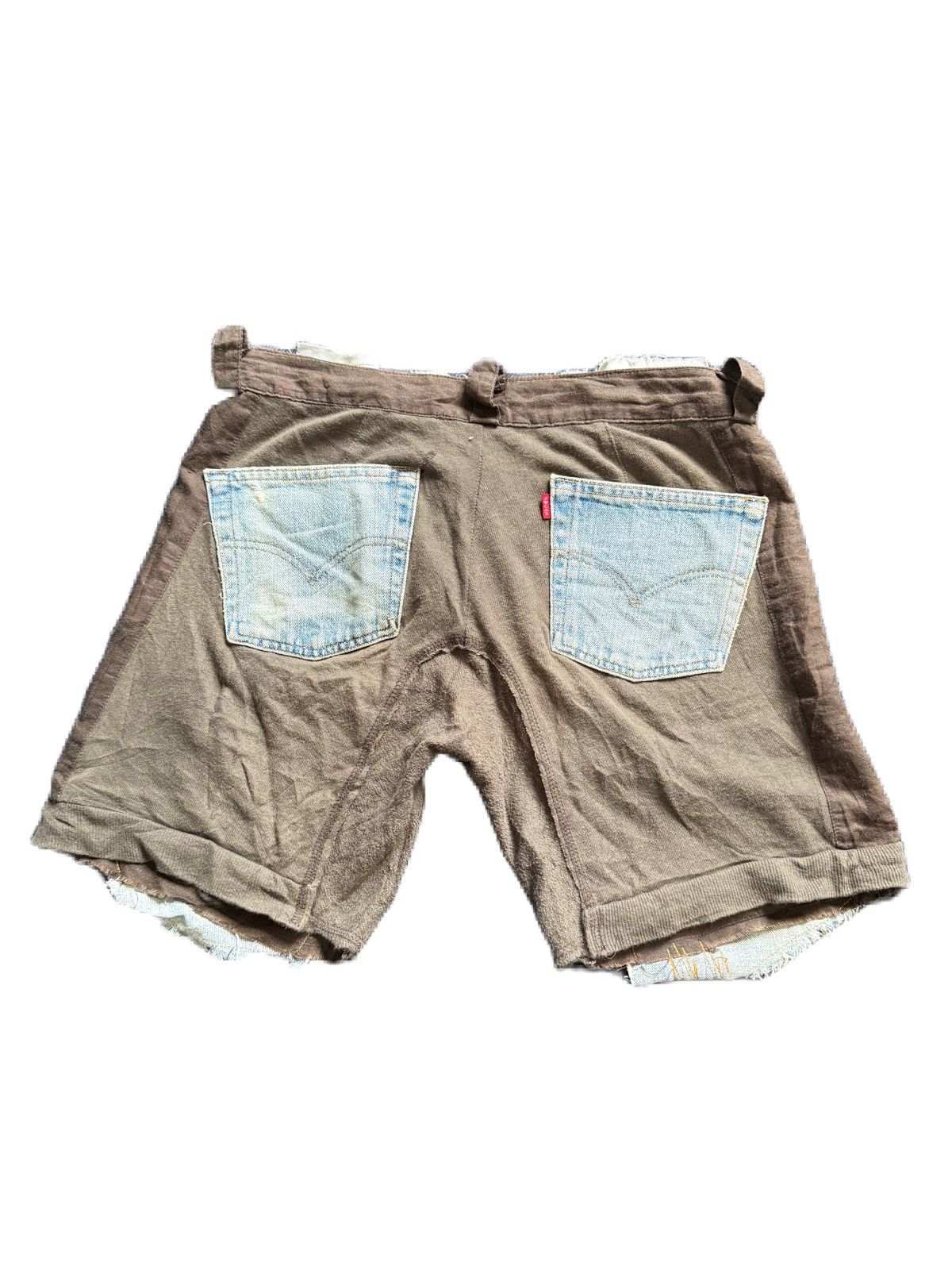 Seditionaries JAPAN BRAND JUNGLE CAT X LEVIS REWORKED BONDAGE SHORT PANTS Size US 32 / EU 48 - 4 Thumbnail