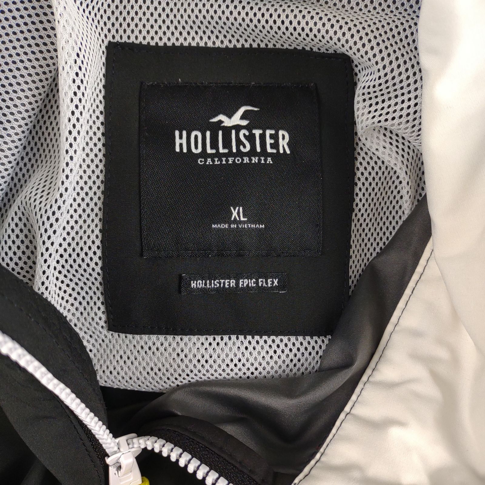 Hollister HOLLISTER Epic Flex Men's Black Full Zip Windbreaker Jacket Size US XL / EU 56 / 4 - 4 Thumbnail