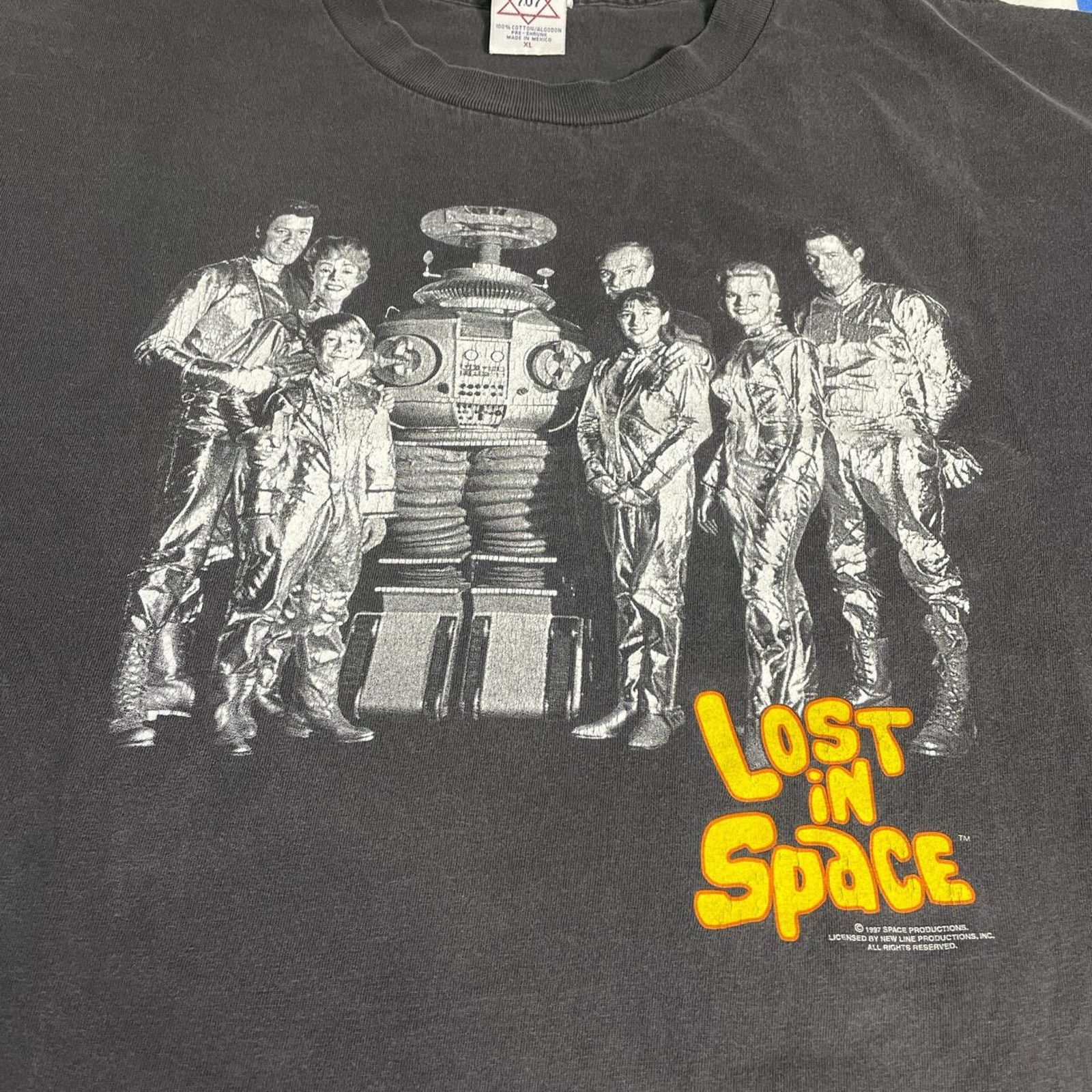 Vintage Vintage 90s Lost In Space Shirt Mens Large Black TV Sci Fi Size US XL / EU 56 / 4 - 3 Thumbnail