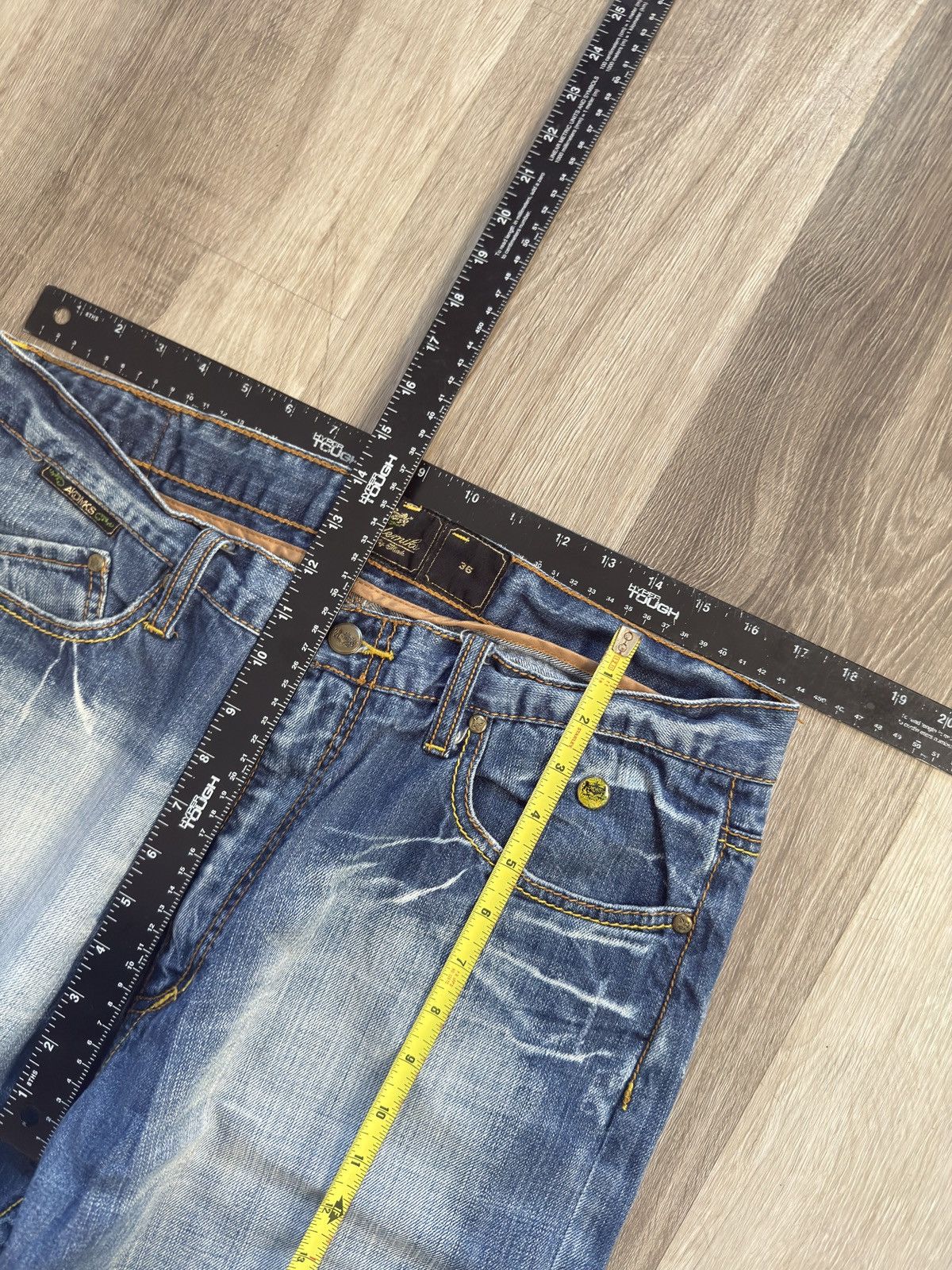 Akademiks Akademiks Y2K faded flare jeans with embroidered details Size US 36 / EU 52 - 7 Thumbnail