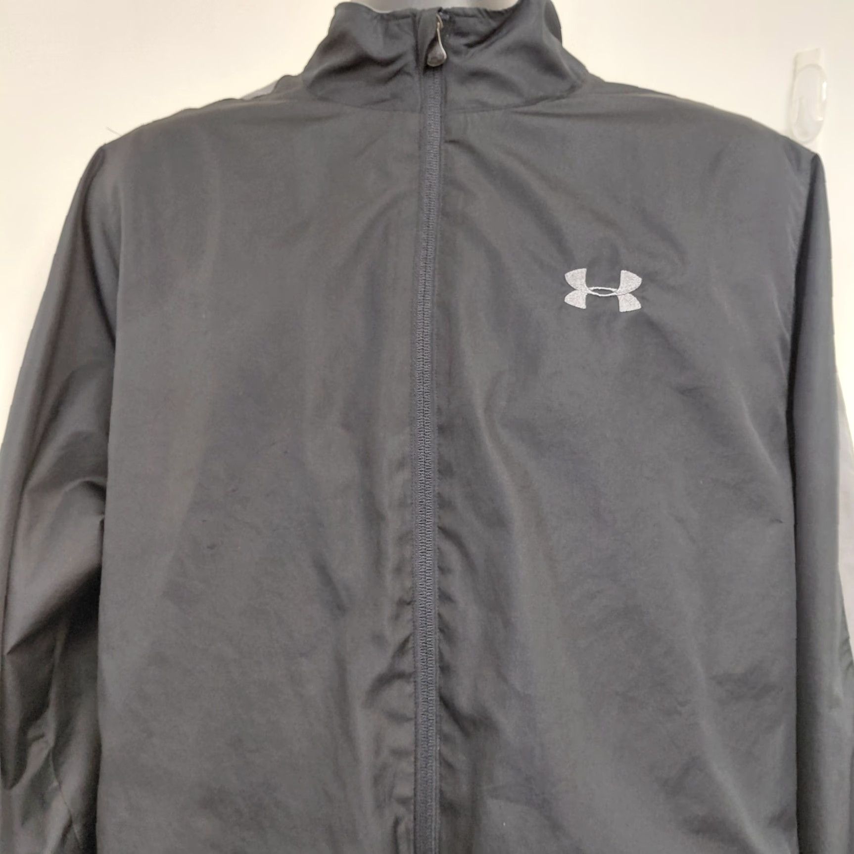 Under Armour Under Armour Jacket Mens XL Black/Gray Full Zip All Seasons Regular Fit Vented Olympia Size US XL / EU 56 / 4 - 6 Thumbnail