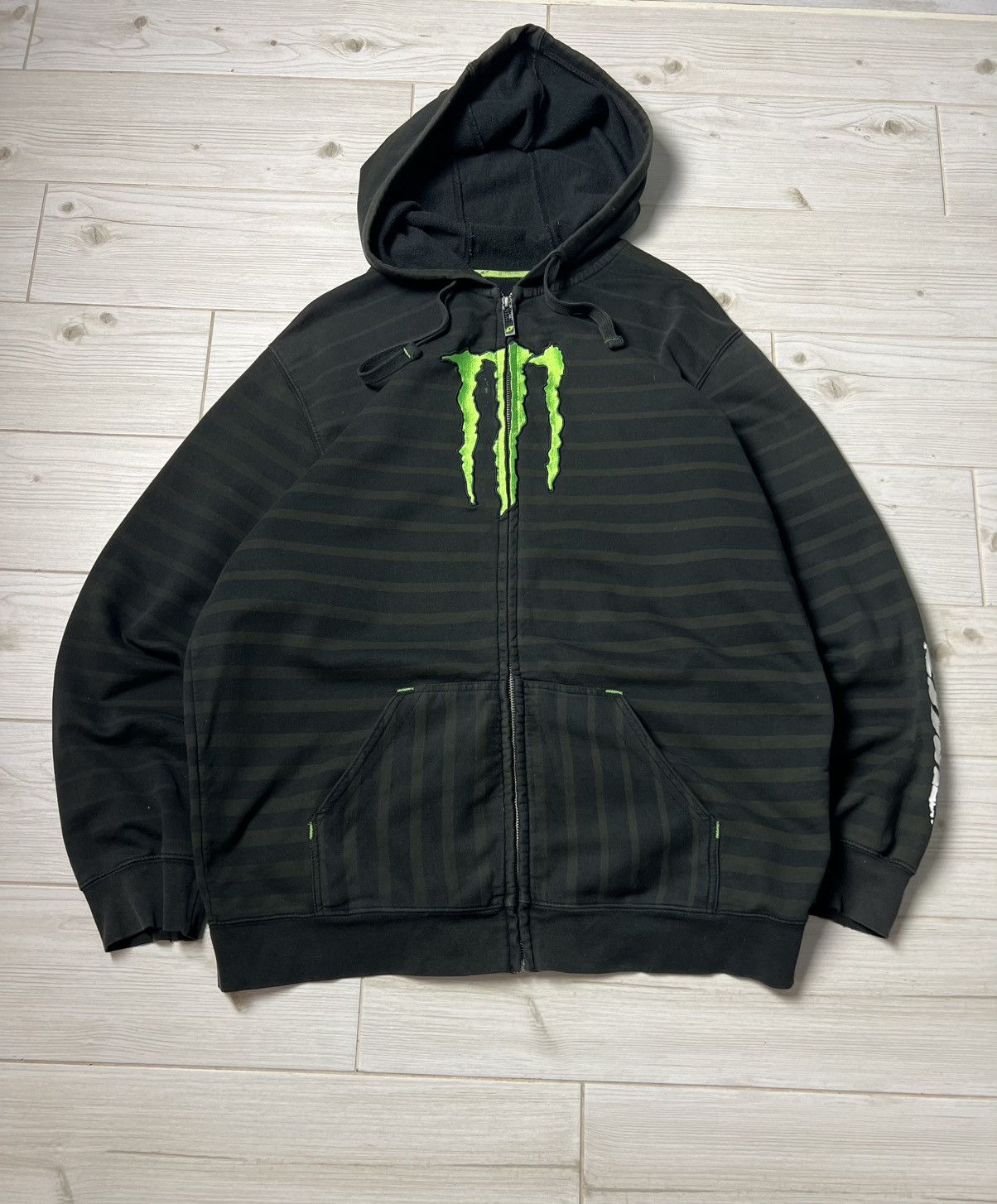 Other Vintage Y2K Monster Energy Zip Hoodie Size US XL / EU 56 / 4 - 3 Thumbnail