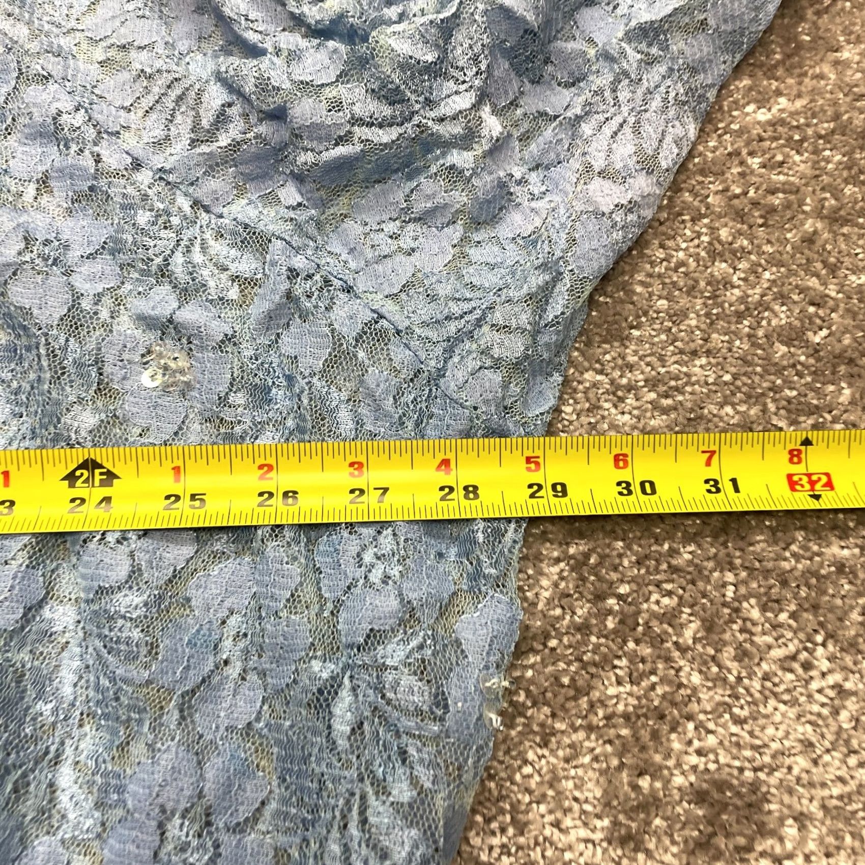 Vintage Lola P. Kimono Blouse Top Womens 4X Open Front Long Sleeve Lightweight Blue Lace Shirt Womens 4X Blue Lace Kimono Blouse Casual Sleeve Pair Of Words? Size XXL / US 16-18 / IT 52-54 - 6 Thumbnail