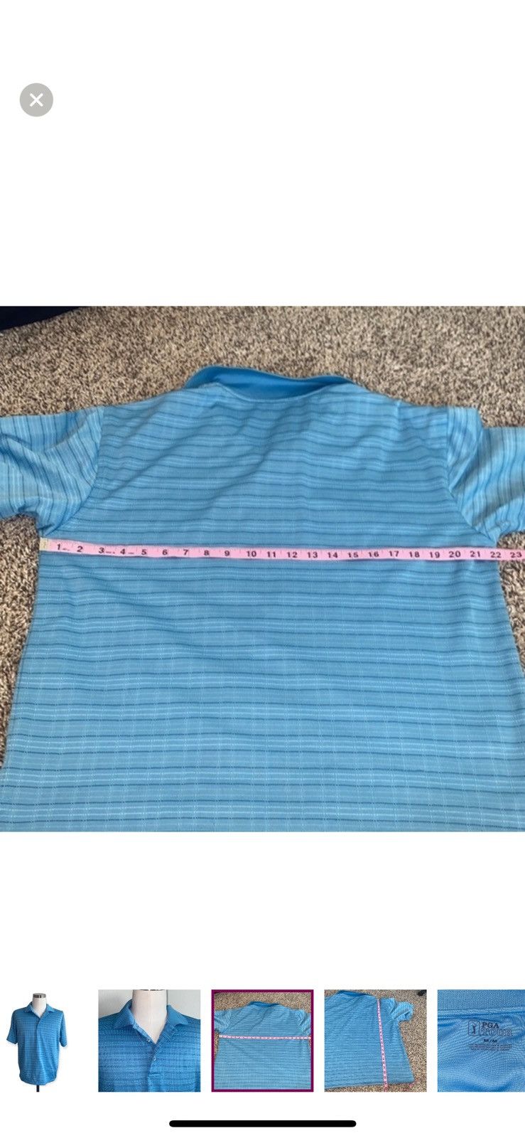 PGA Tour PGA tour medium blue polo shirt Size US M / EU 48-50 / 2 - 5 Thumbnail