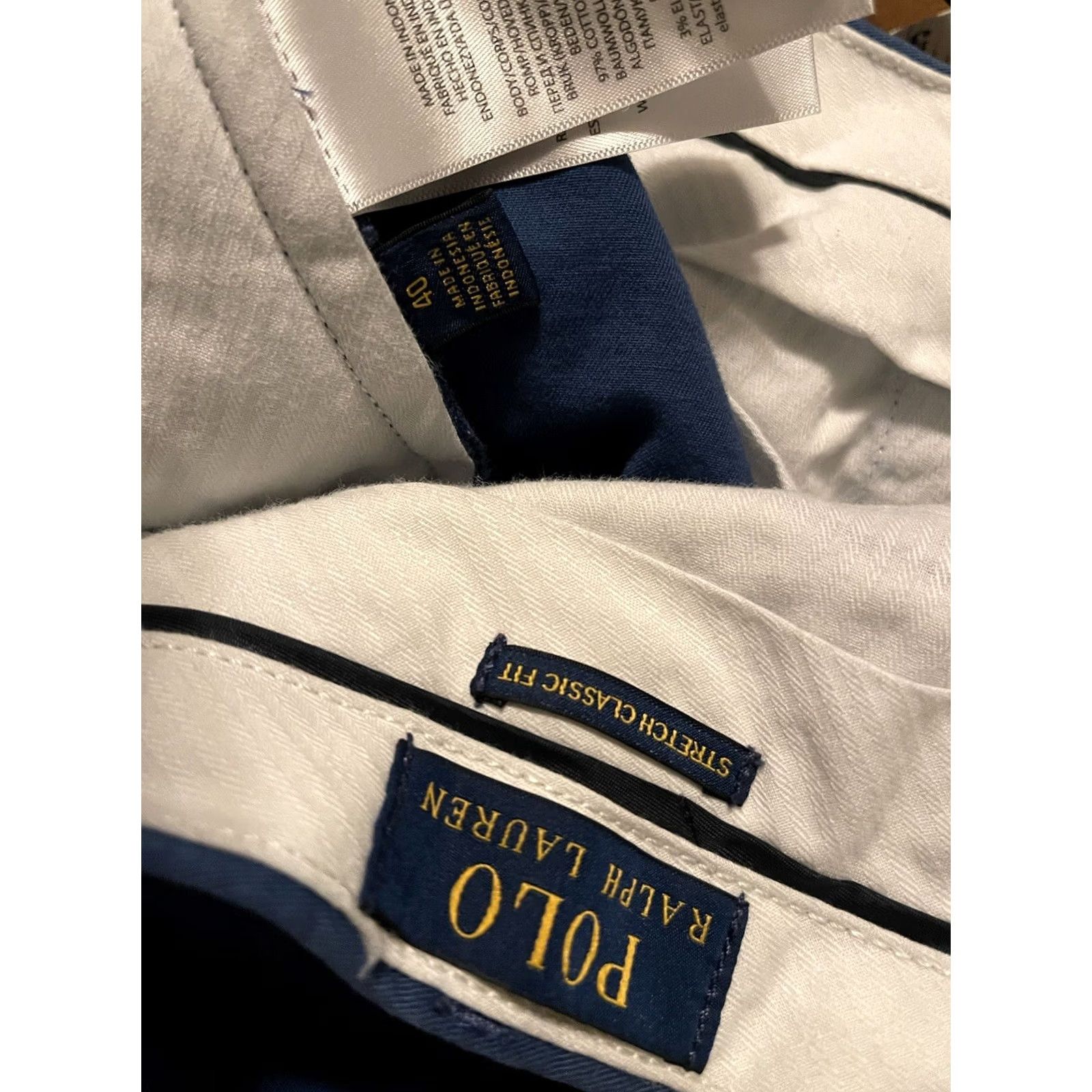 Polo Ralph Lauren Polo Ralph Lauren Stretch Classic Fit Chino Shorts - Men's 40 Blue Khaki, 9in Inseam, 40 Regular, Logo, Flat Front, Casual, Preppy, Cotton Blend Size US L / EU 52-54 / 3 - 4 Thumbnail