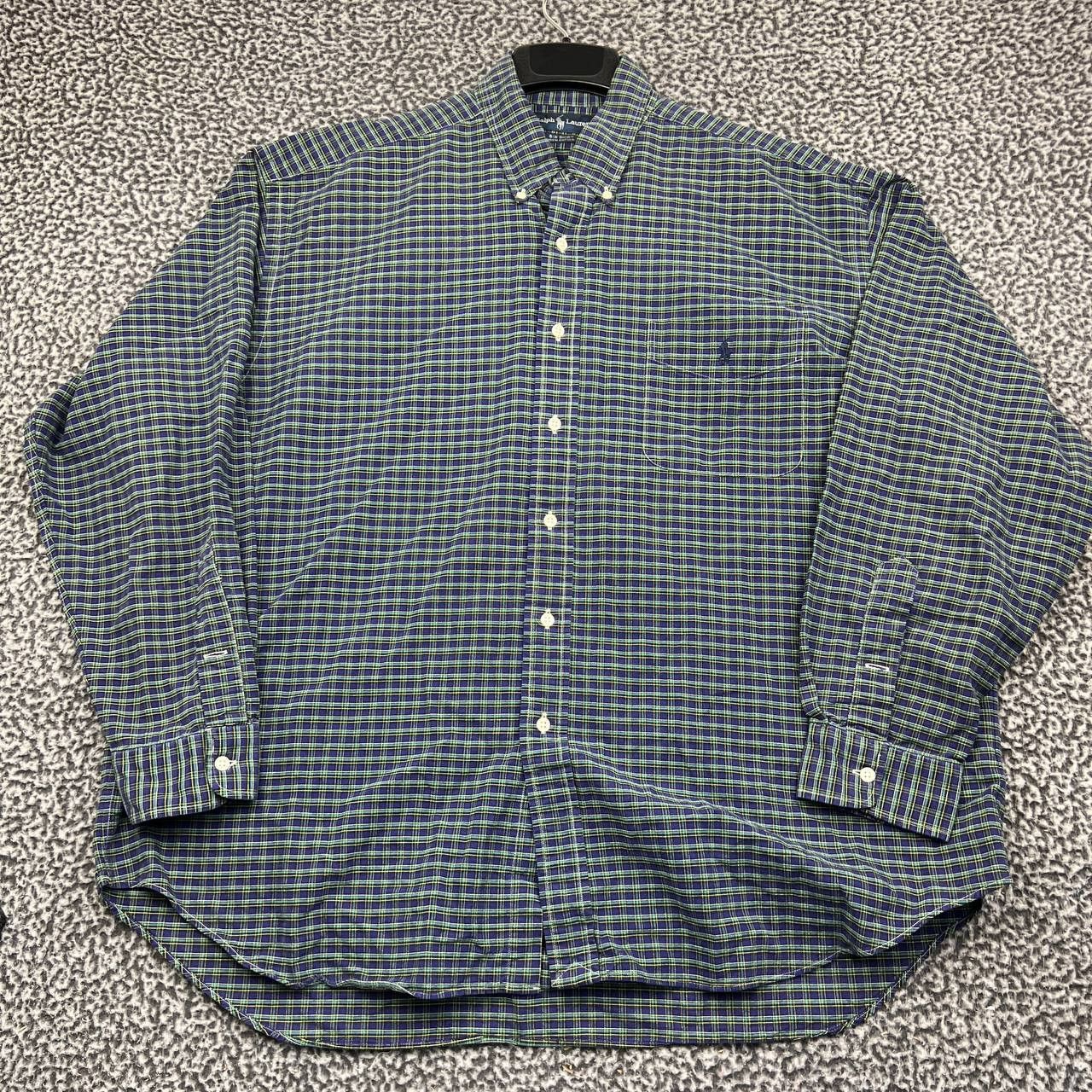 Ralph Lauren Vintage Ralph Lauren Button Down Big Shirt Men XL Plaid Size US XL / EU 56 / 4 - 1 Thumbnail