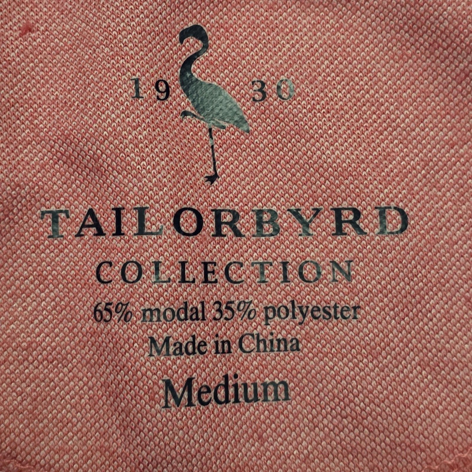 Tailorbyrd TailorByrd Performance Polo Shirt Men’s M Pink Modal Blend Size US M / EU 48-50 / 2 - 2 Thumbnail