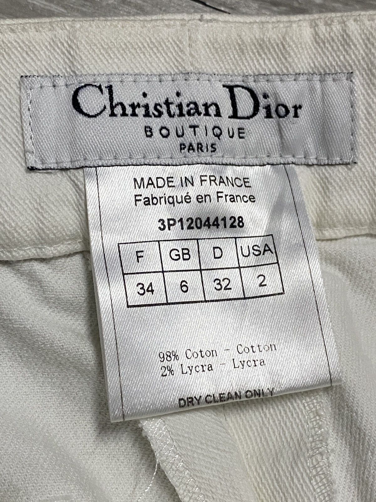 Dior Dior - John Galliano - Flare Wide Leg Denim White Pants Size 26" / US 2 / IT 38 - 6 Thumbnail