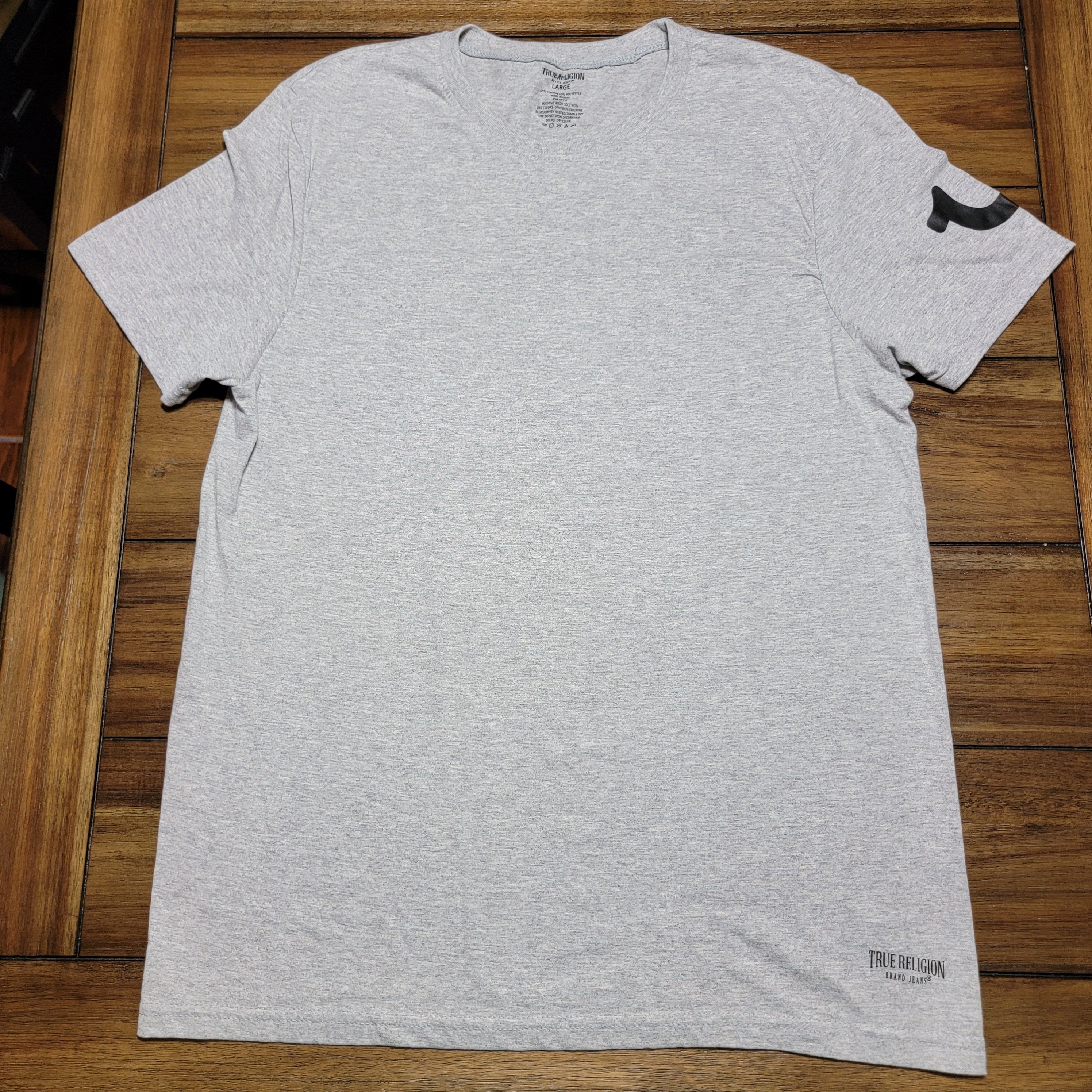 True Religion True Religion Arm Logo SS Grey Unisex Tee - Size Large Size US L / EU 52-54 / 3 - 1 Thumbnail