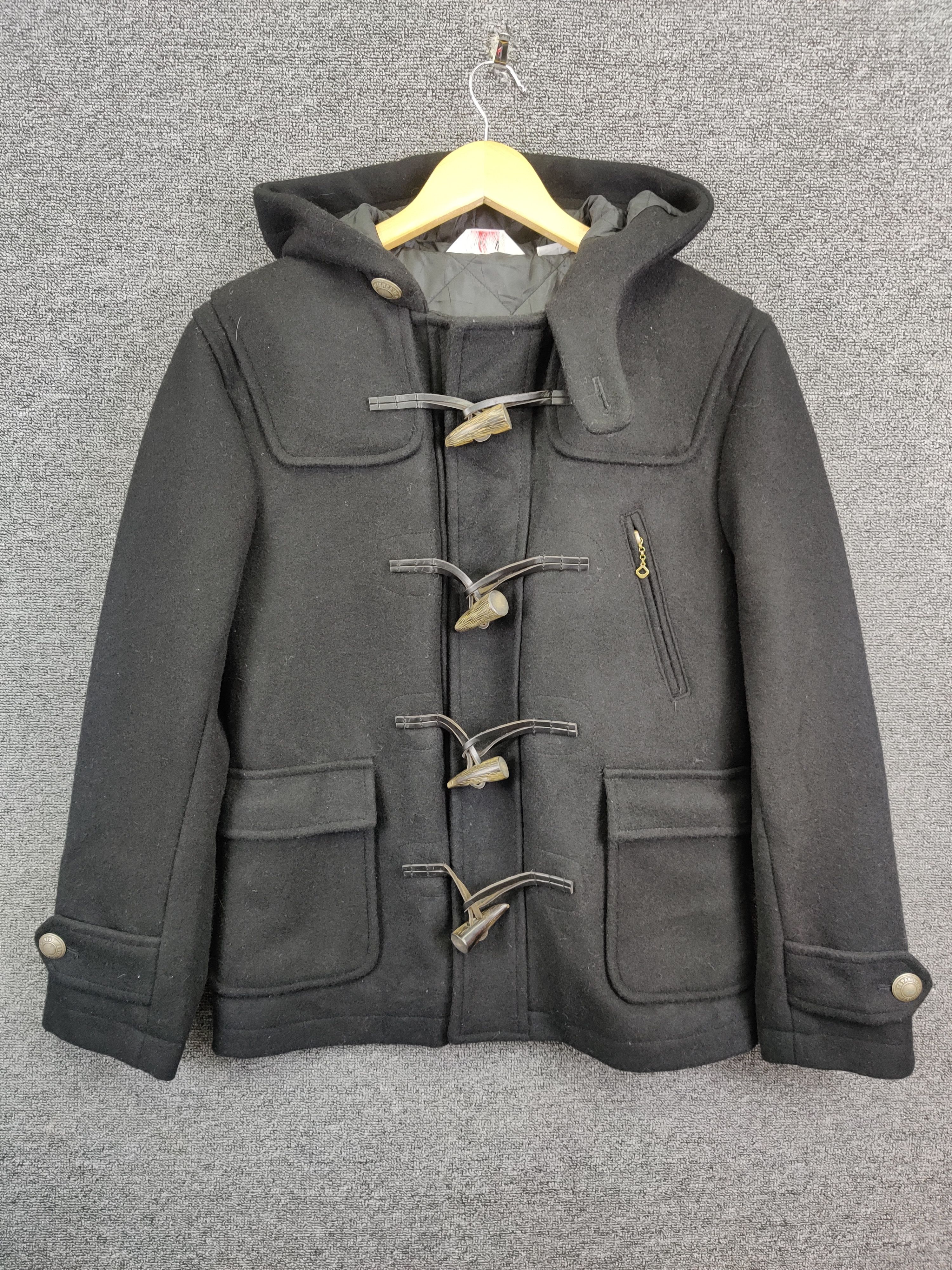 Ben Davis Vintage Ben Davis Wool Duffle Hooded Coat Size US M / EU 48-50 / 2 - 1 Thumbnail