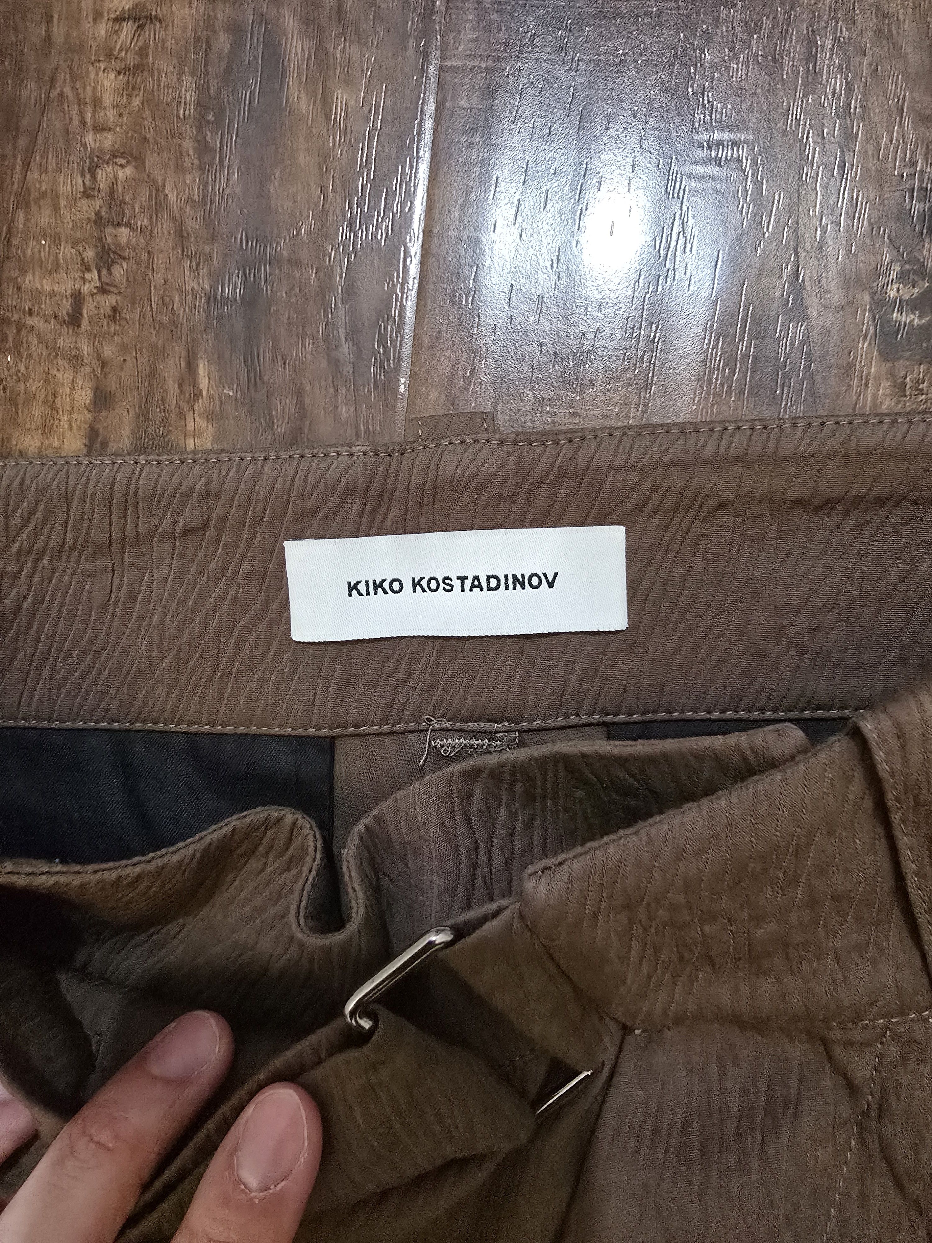 Kiko Kostadinov Kiko Kostadinov 0009 Webstore Exclusive Brown Bindras Size US 32 / EU 48 - 4 Thumbnail
