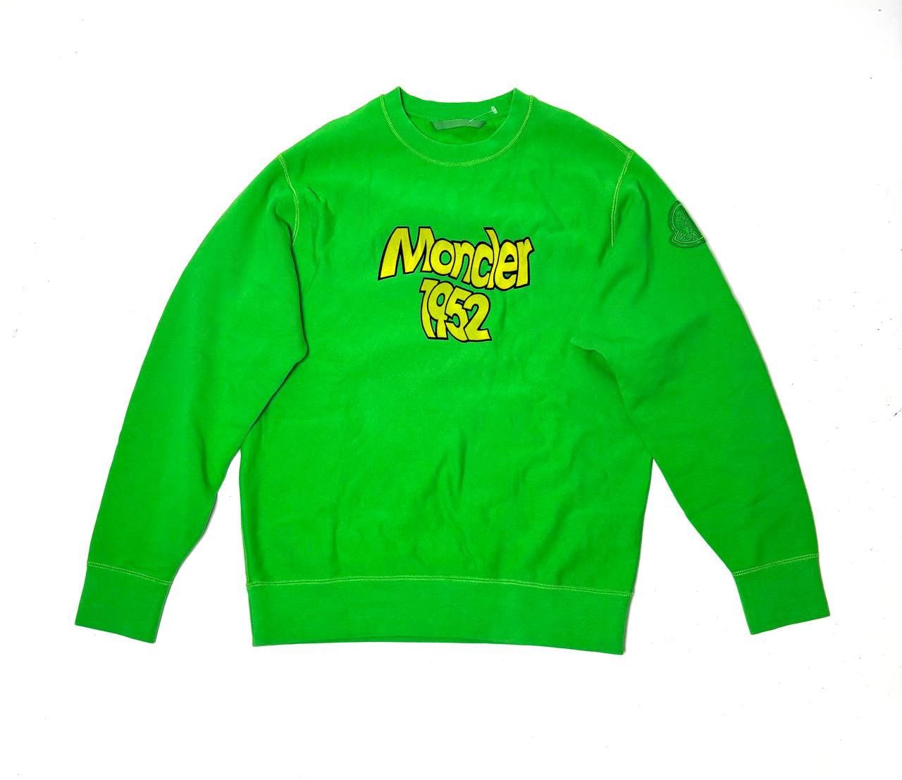 image of Moncler x Moncler Genius Crewneck Sweatshirt in Green, Men's (Size Medium)