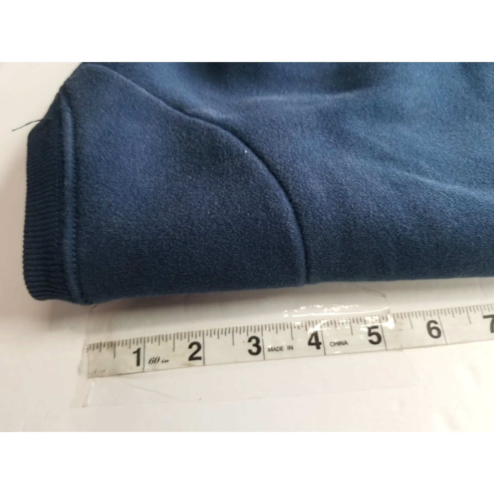 Vintage Distorted People Sweatshirt Navy Long Sleeve Crew Neck L Men's Navy Blue Pullover Fleece Solid Size L Size US L / EU 52-54 / 3 - 5 Thumbnail