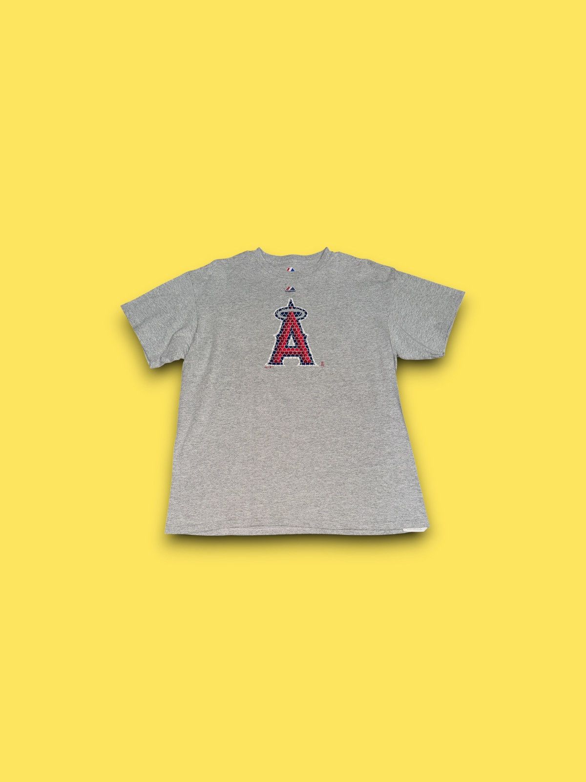Majestic Vintage LA Angels MLB Majestic t-shirt grey men’s large Size US L / EU 52-54 / 3 - 2 Thumbnail