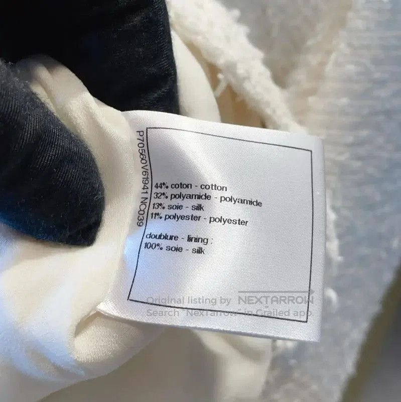 Chanel Chanel White Cotton Blend Women's Jacket . Size M / US 6-8 / IT 42-44 - 9 Thumbnail