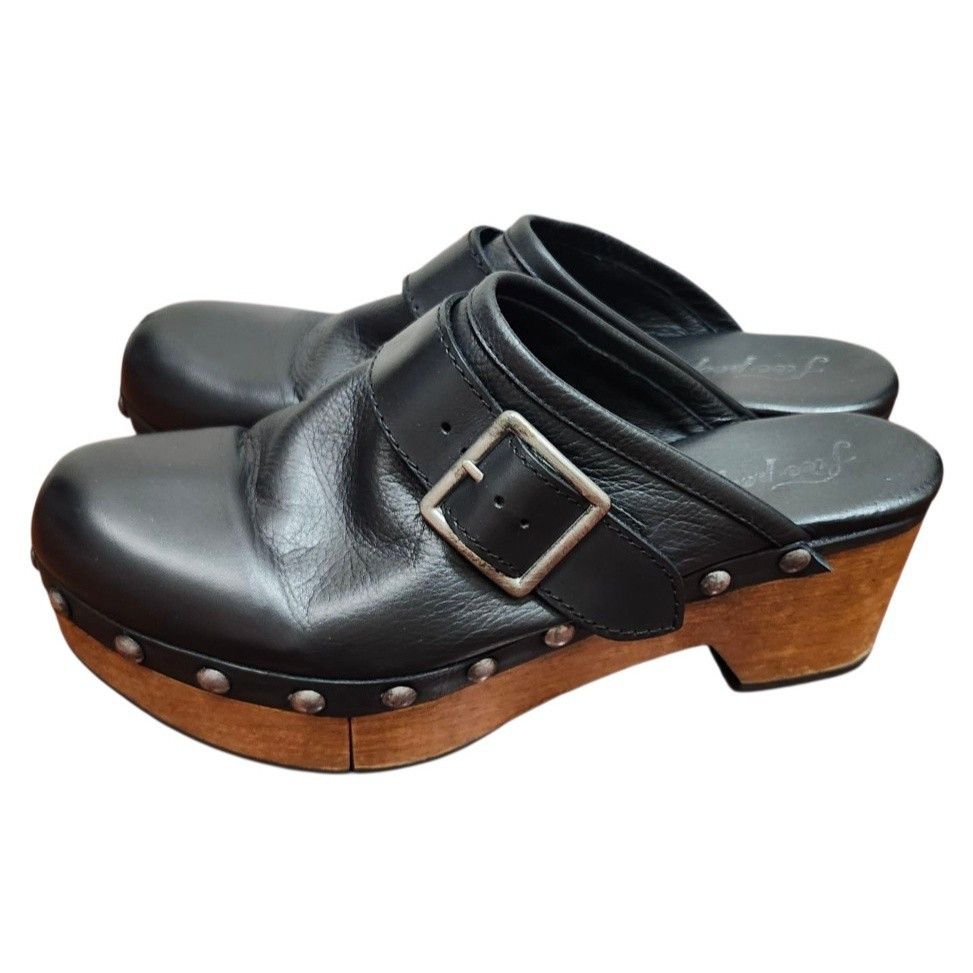 Free People Free People Culver City Clog Black Leather Studs EU 40 US 10 Size US 10 / IT 40 - 4 Thumbnail