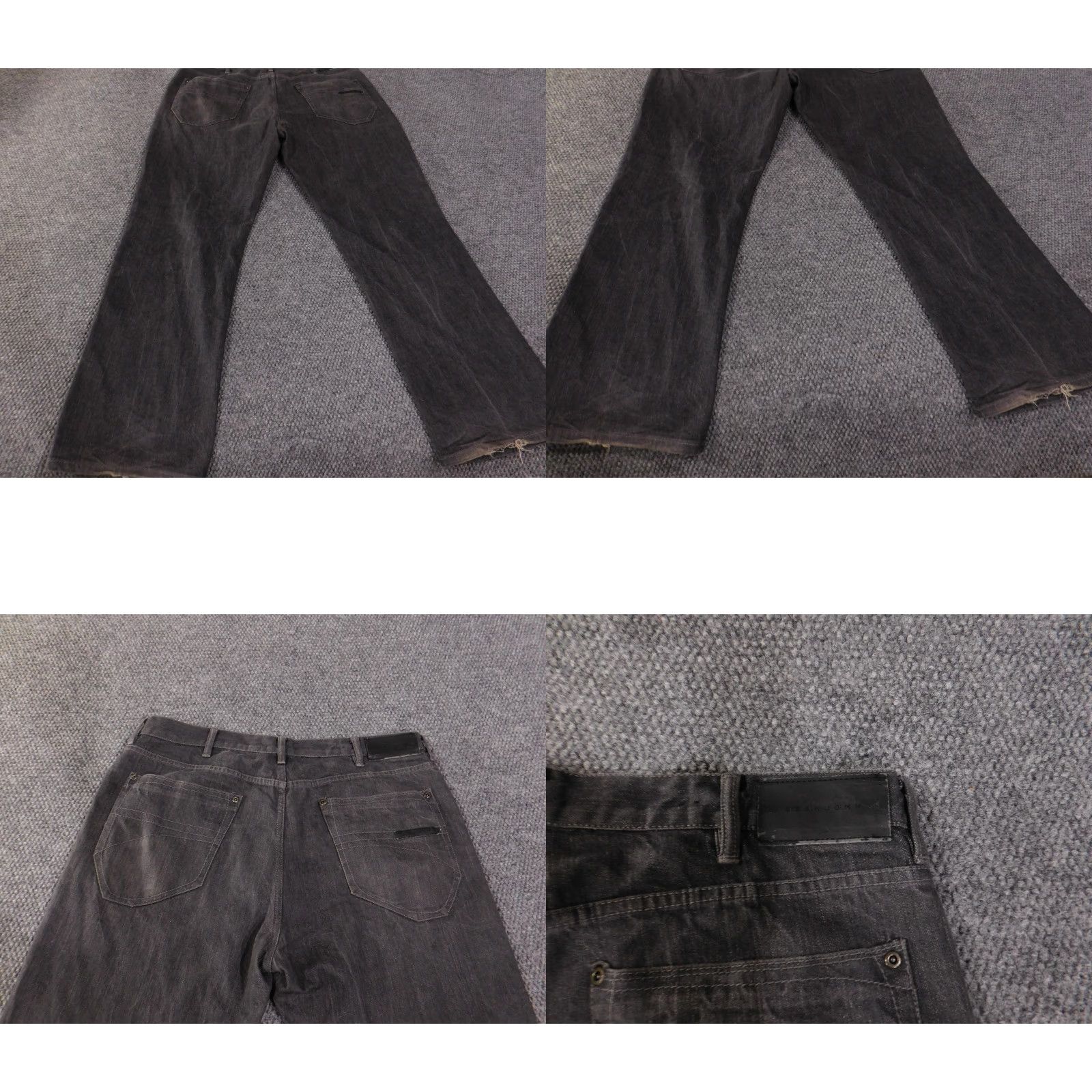 Sean John VINTAGE Sean John Jeans Mens 40x34 Black Gray Denim Hamilton Straight Leg 5 Pocket Wash Size US 40 / EU 56 - 8 Thumbnail