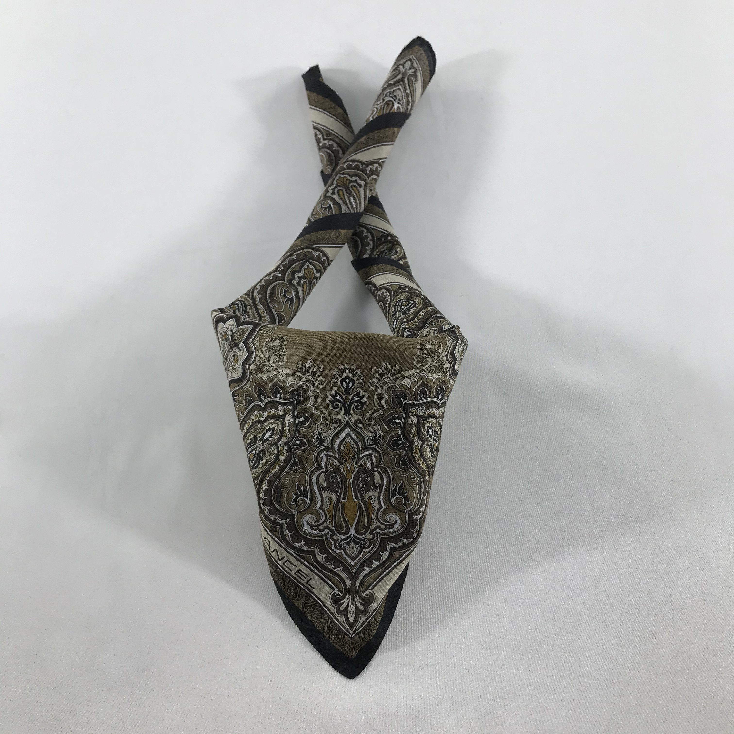 Lancel Lancel Paisley Handkerchief Neckerchief Bandana H44 Size ONE SIZE - 2 Thumbnail