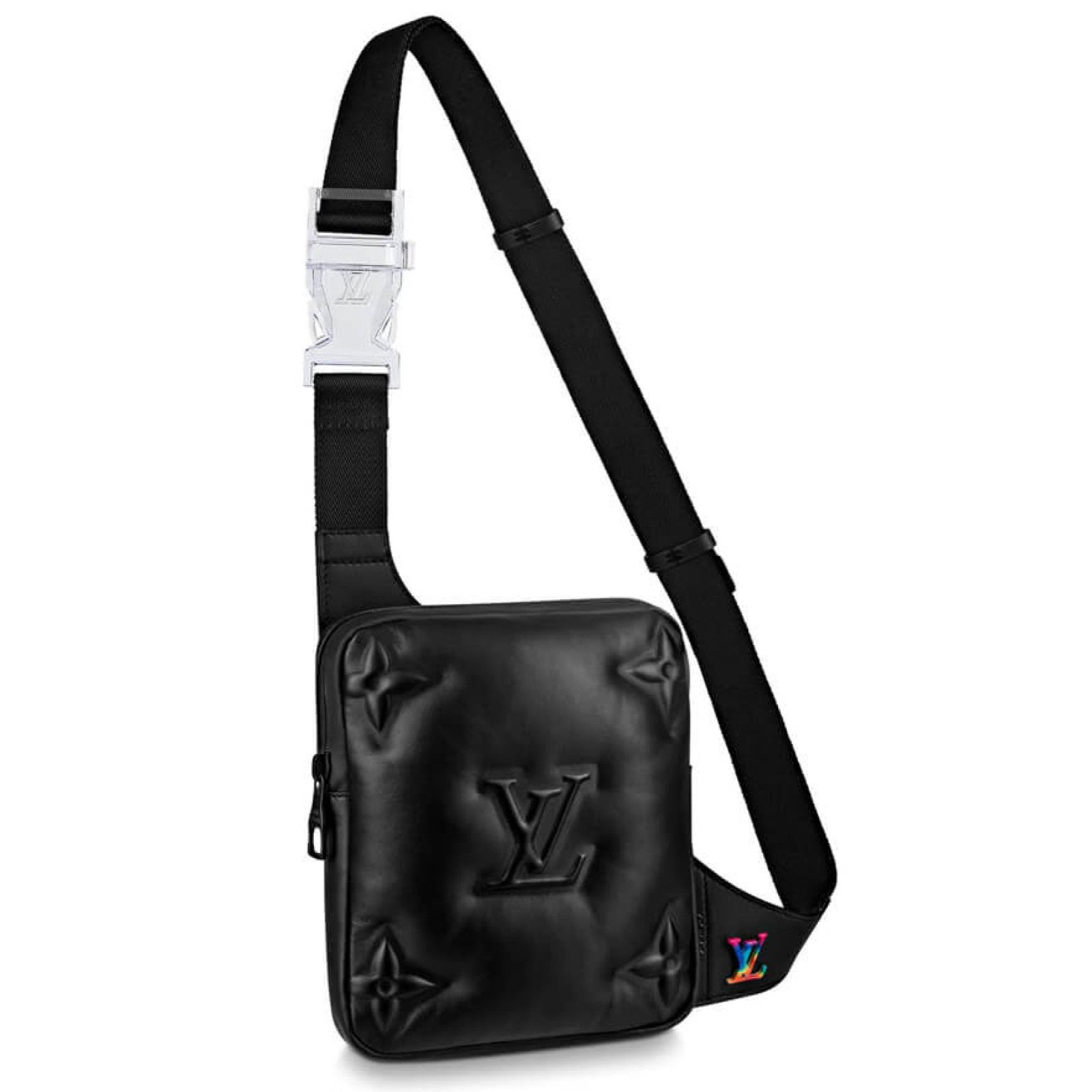 Louis Vuitton Louis Vuitton Bag Monogram Puffer Black Leather Bumbag 2054 Size ONE SIZE - 1 Thumbnail