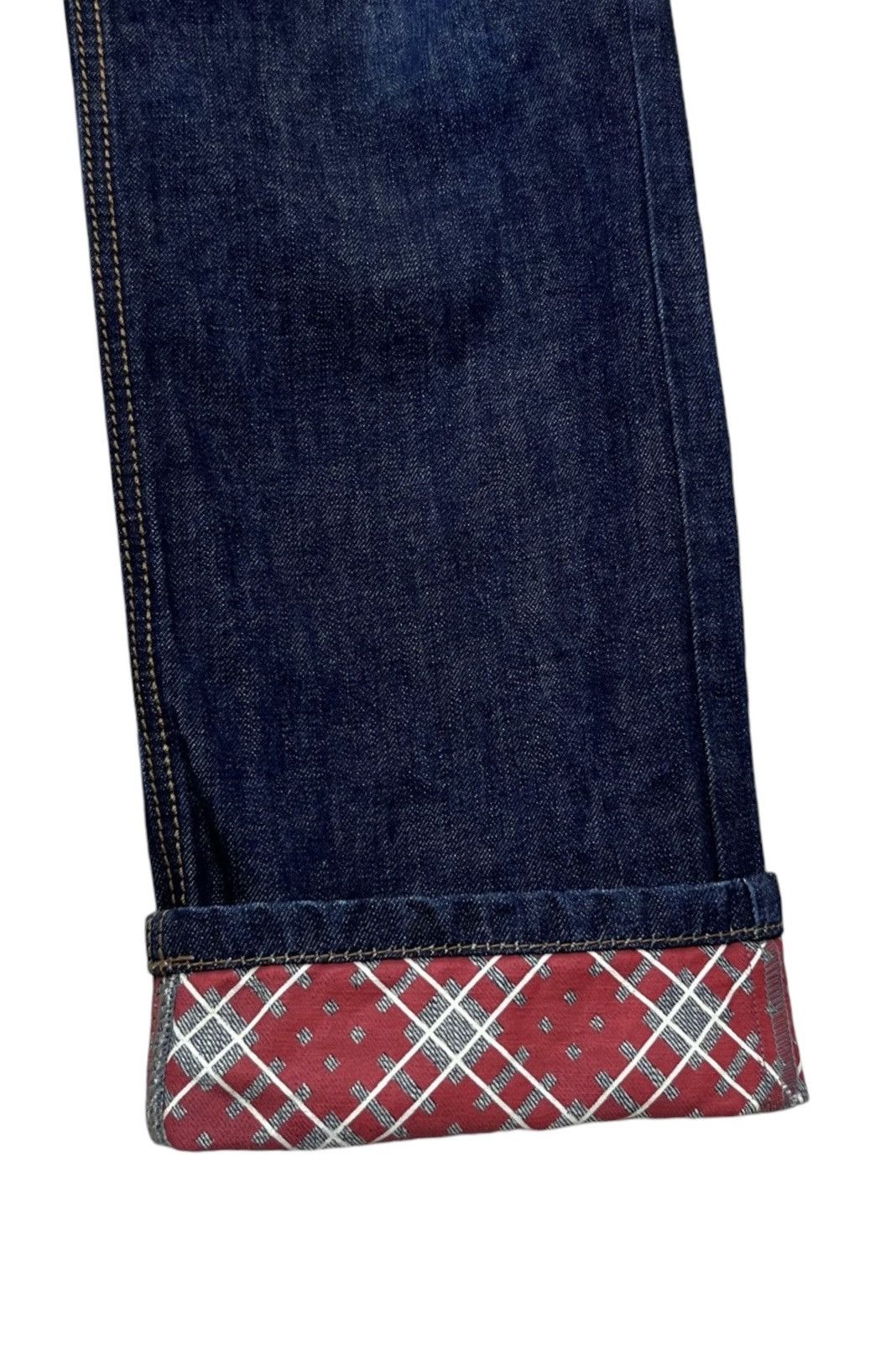 Punk and Yo 💀🔥Vintage KOBAYASHI DENIM Punk Skull Crown Blue Jeans Size US 31 - 8 Thumbnail