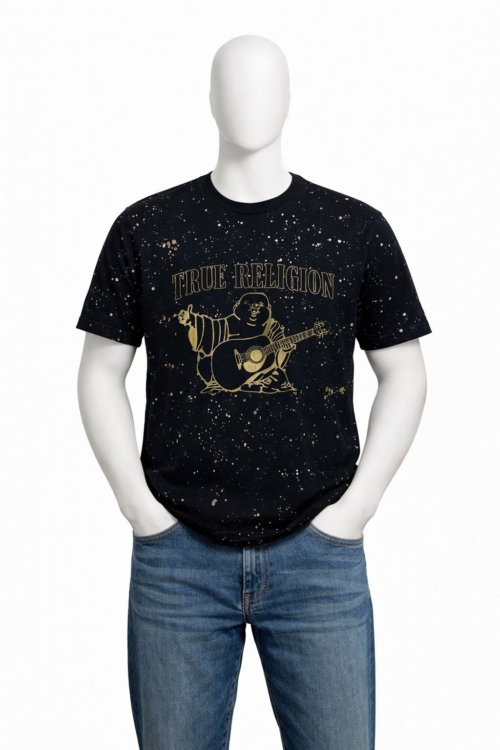 True Religion True Religion Buddha Big Logo Print T-Shirt Size M Size US M / EU 48-50 / 2 - 1 Thumbnail