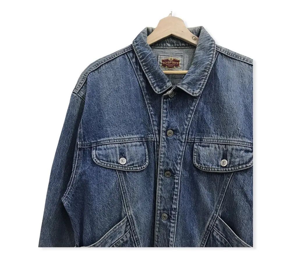 Japanese Brand Bj Spirit Trucker Denim Jacket Size US M / EU 48-50 / 2 - 3 Thumbnail