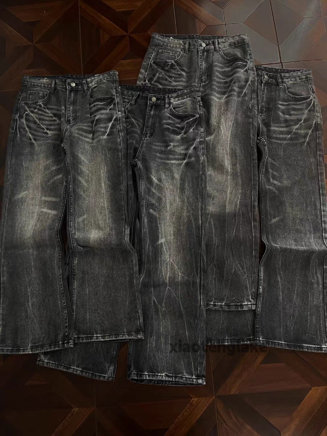 Vintage Custom washed faded cleanfit yuppie y2k baggy jeans Size US 34 / EU 50 - 4 Thumbnail