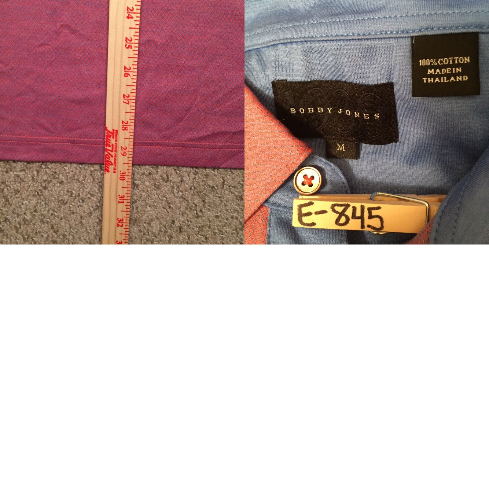Vintage Bobby Jones Polo Shirt Mens M Pink Short Sleeve Size US M / EU 48-50 / 2 - 8 Thumbnail