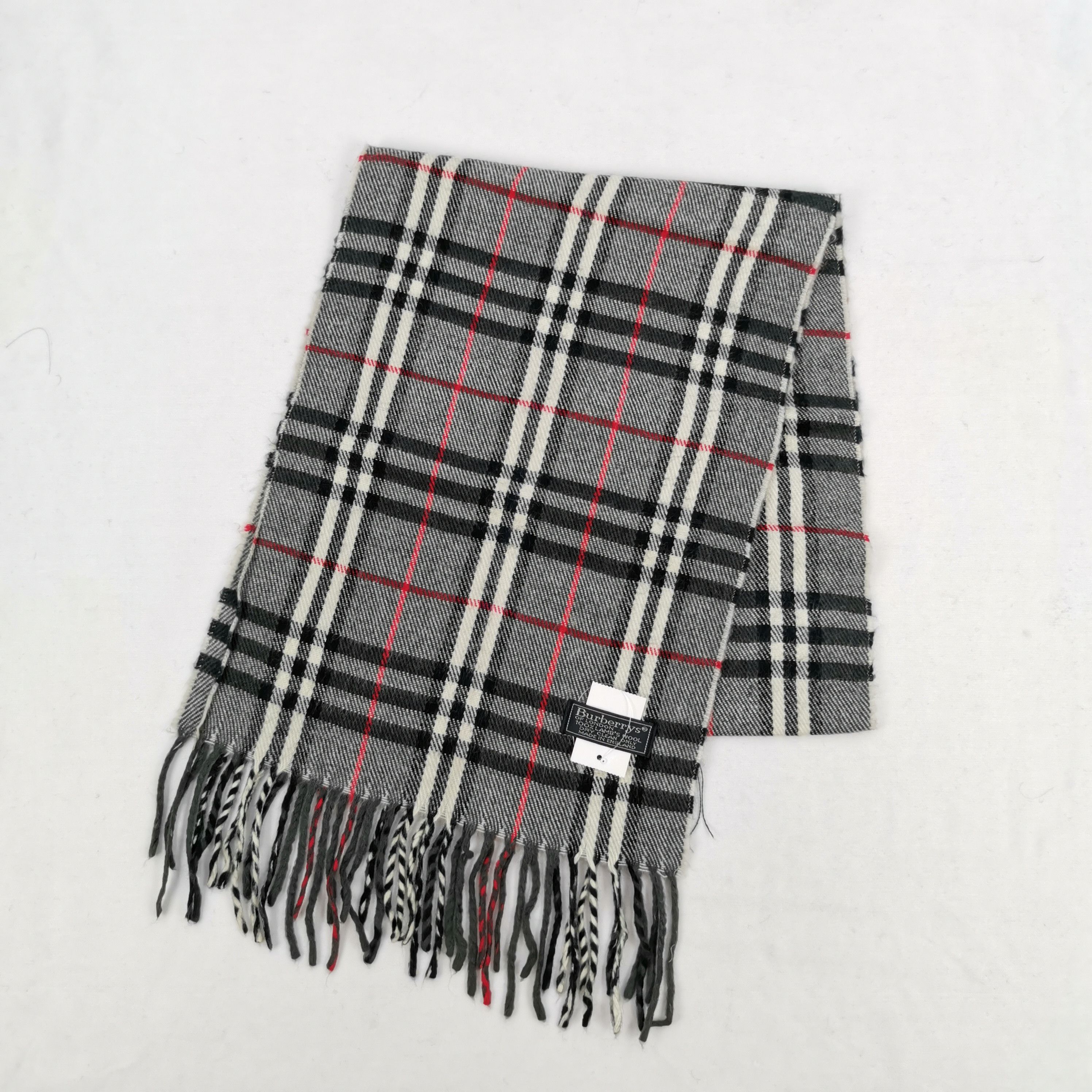 Burberry Vintage Burberry Scarf Muffler Wool Cashmere Scarves Size ONE SIZE - 3 Thumbnail