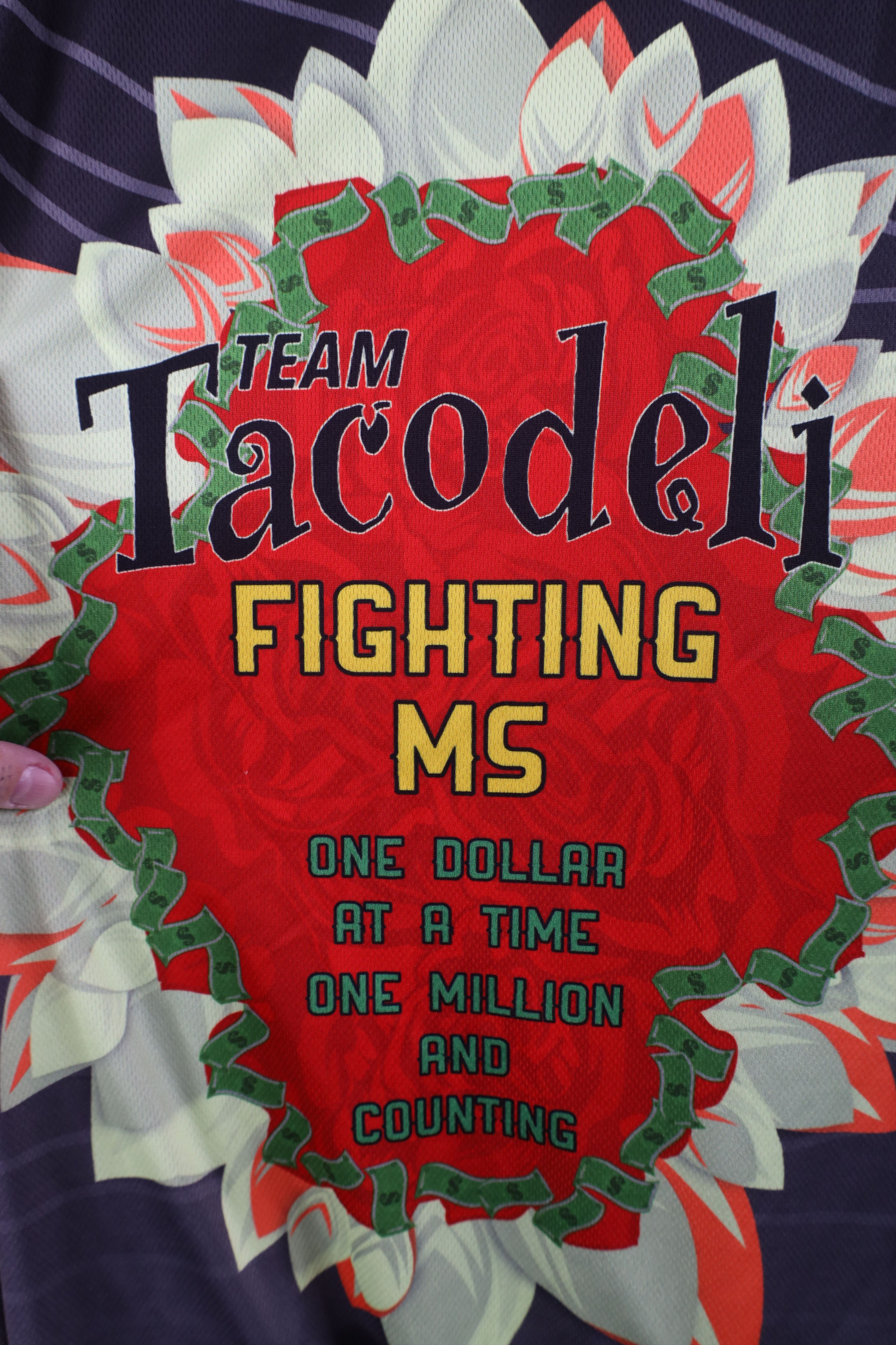 Vintage Primal Tacodeli Bike MS Charity Bicycle Cycling Jersey Shirt Size US XL / EU 56 / 4 - 14 Thumbnail