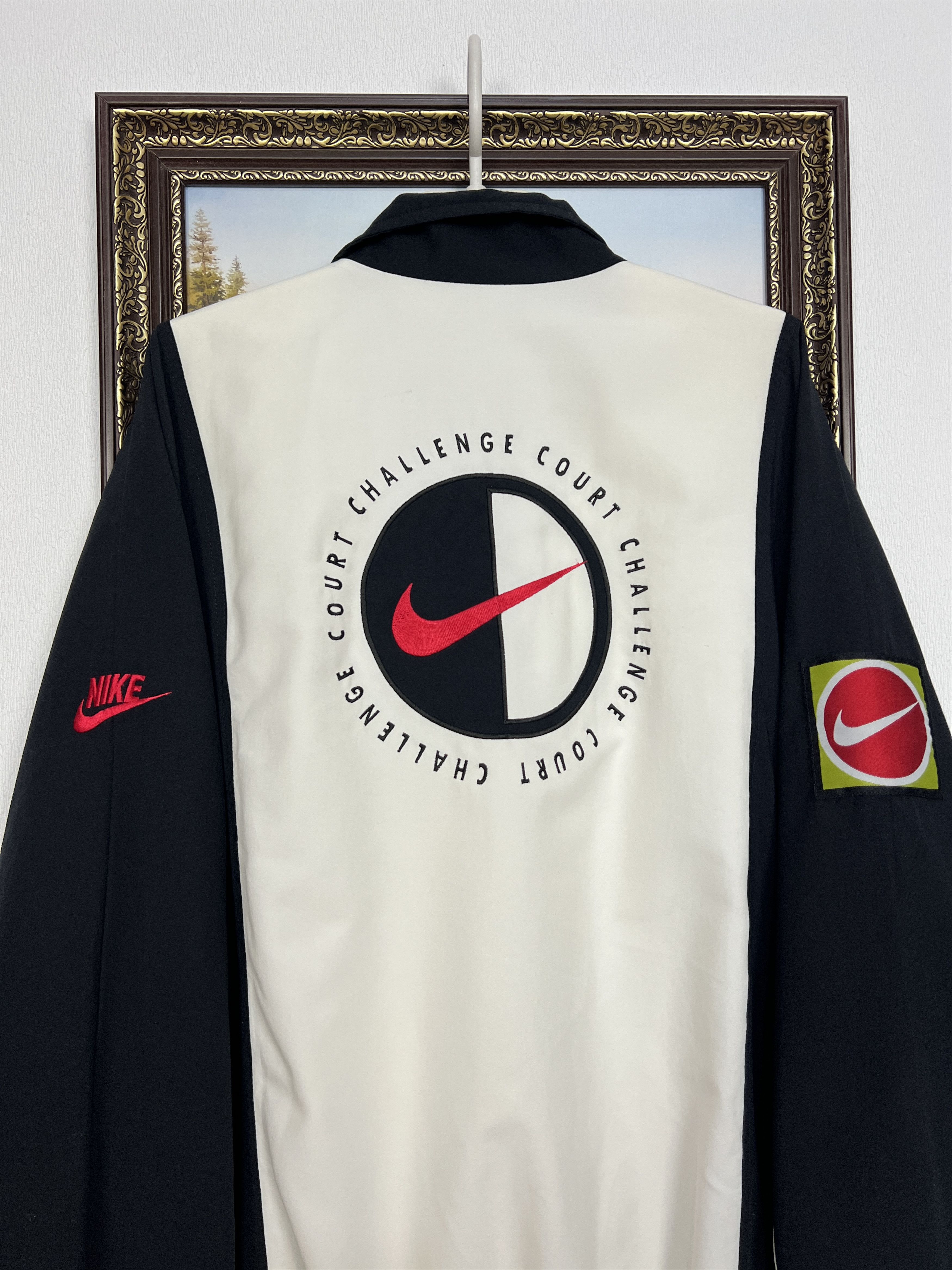 Nike Vintage Challenge Court Andre Agassi Jacket Tennis Track Top Size US XXL / EU 58 / 5 - 2 Thumbnail