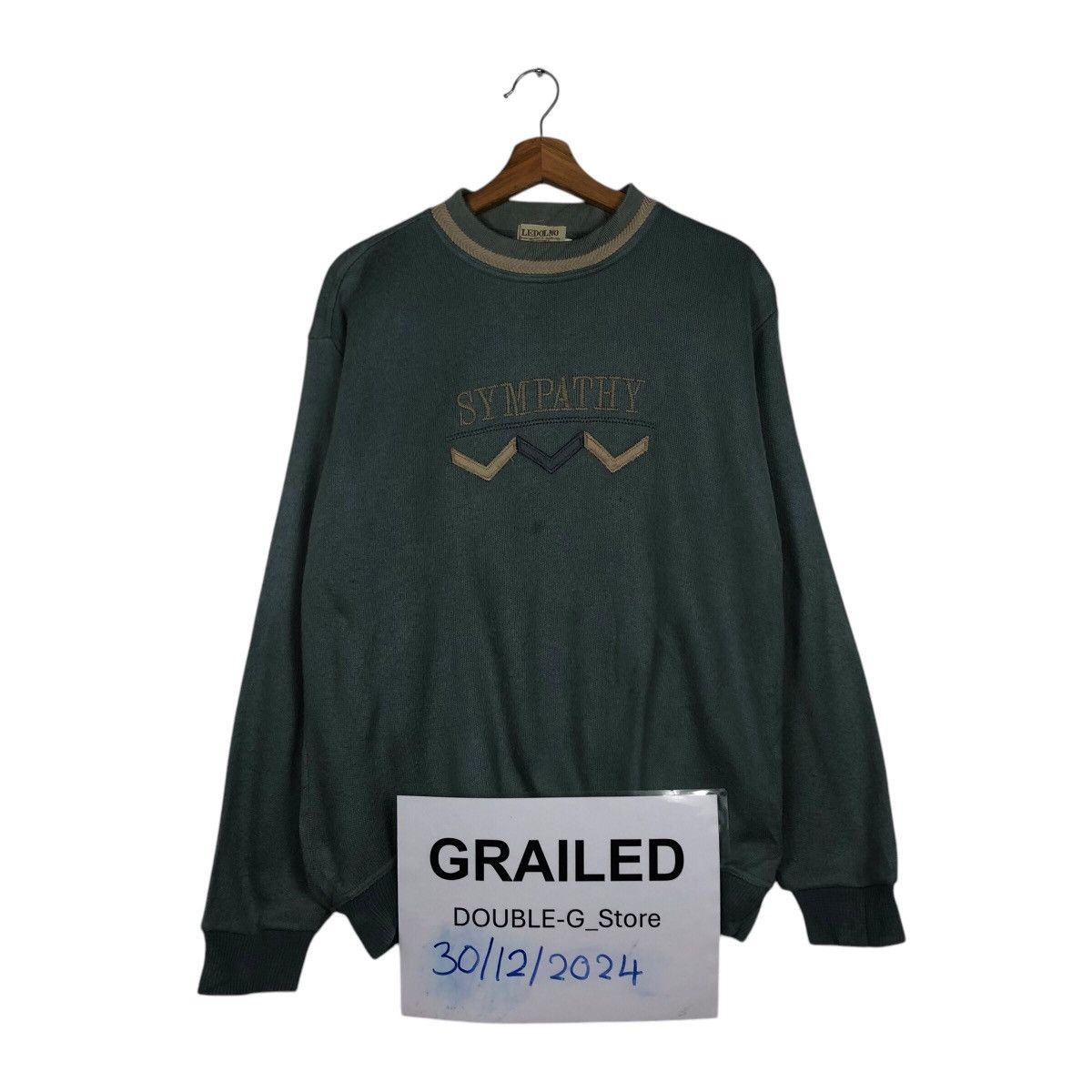 Vintage Sweatshirt Ledolno Big Logo Embroidery