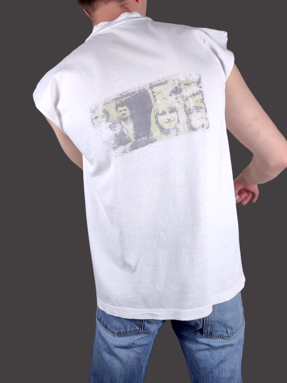 Band Tees 90s Vintage Slave Rock Band Distressed Sleeveless T-Shirt Size US L / EU 52-54 / 3 - 2 Thumbnail