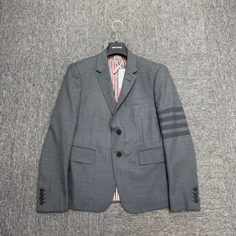 Thom Browne Thom Browne size50 Striped wool suit jacket Size 50S - 1 Thumbnail