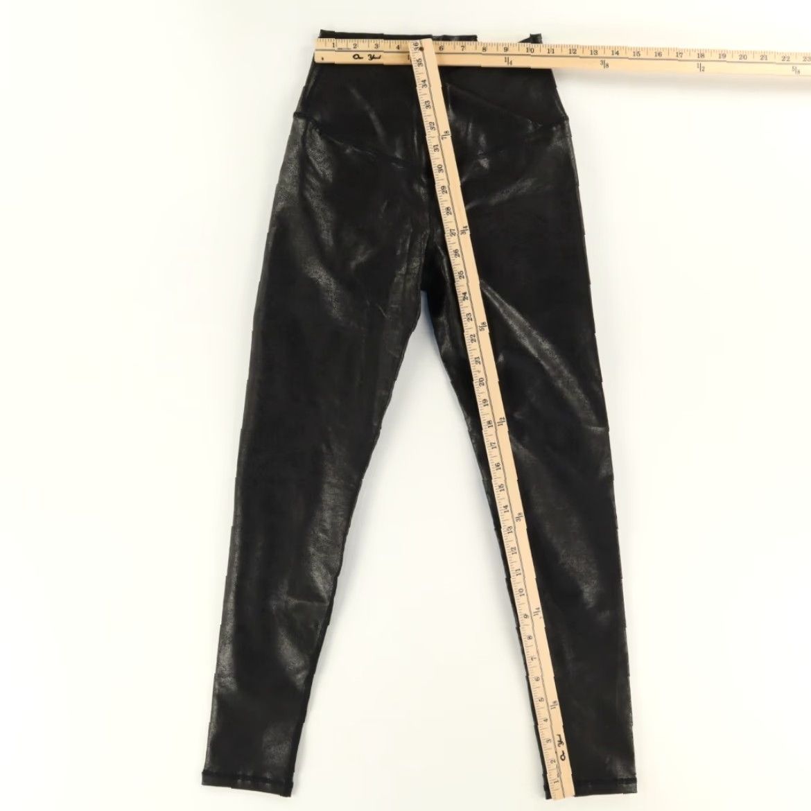 Vintage Offline by Aerie High Rise Faux Leather Leggings Black Women's M Size 32" / US 10 / IT 46 - 3 Thumbnail