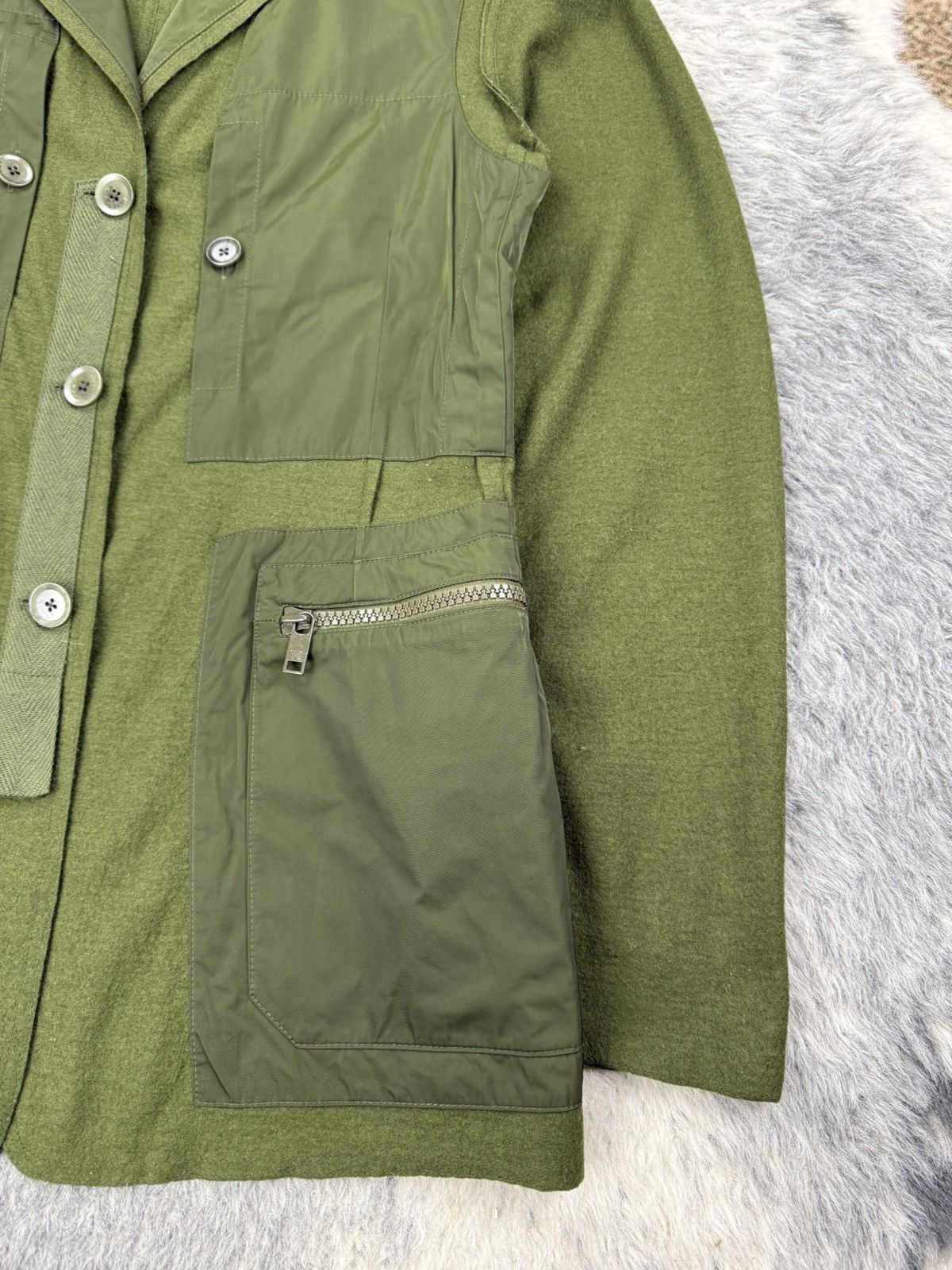Yohji Yamamoto FW2013 YohjiYamamoto x Adidas Y-3 Utility Padded Wool Blazer Size US M / EU 48-50 / 2 - 3 Thumbnail