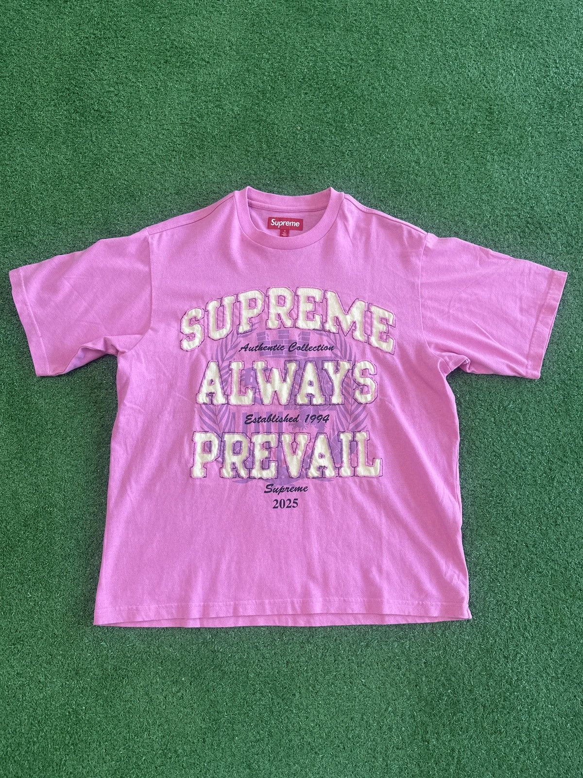 Supreme Supreme Always Prevail S/S Top Pink | Grailed