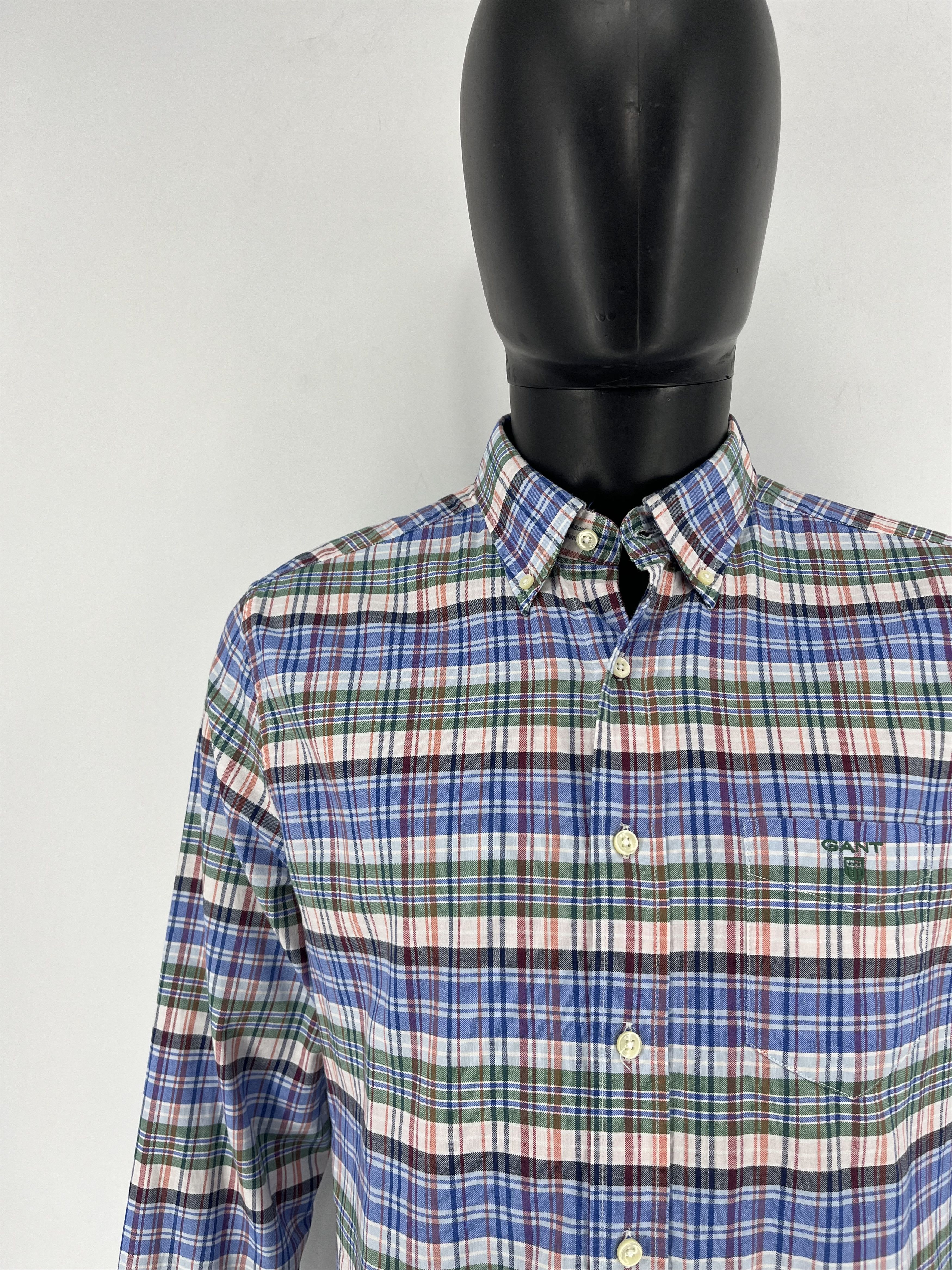 Gant × Vintage Vintage Flannel GANT Plaid Shirt Travis style Size US L / EU 52-54 / 3 - 7 Thumbnail