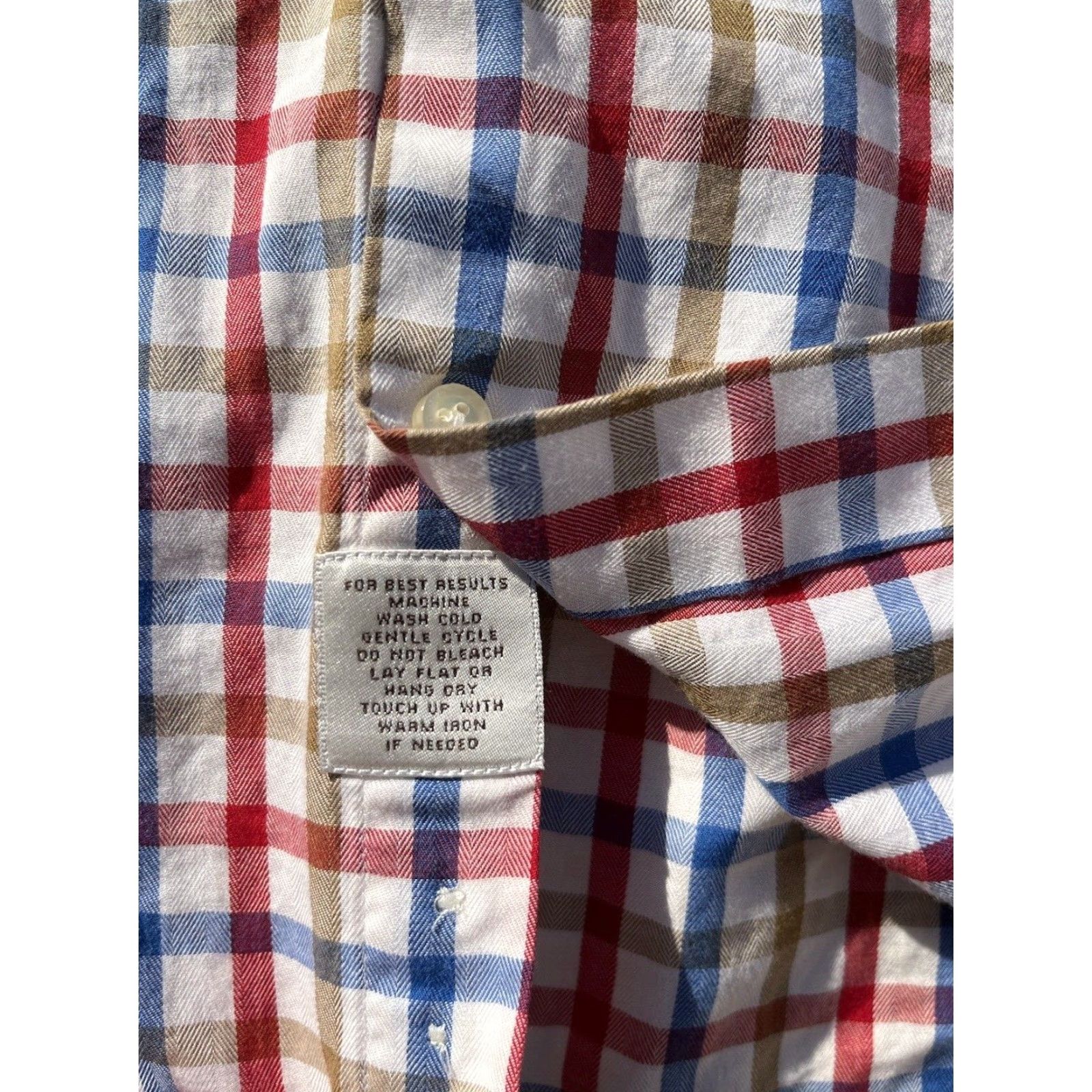 Peter Millar Peter Millar Multicolor Striped Button-Down Shirt M Cotton Classic Mens Regular Shirt Size US M / EU 48-50 / 2 - 6 Thumbnail