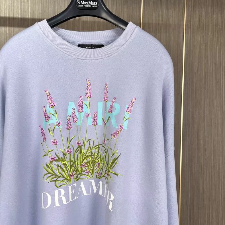 Amiri Amiri Purple floral letter print sweatshirt 2506-Nextarrow Size XS / US 0-2 / IT 36-38 - 3 Thumbnail