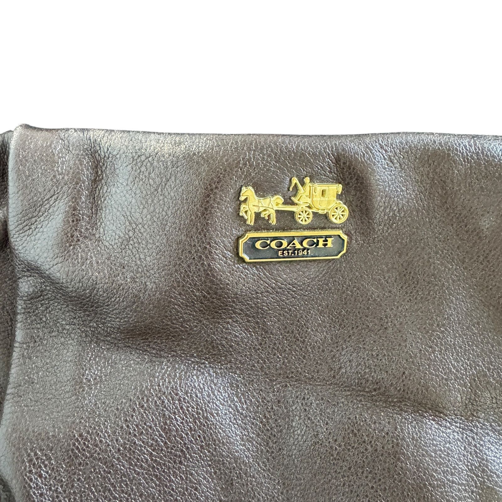 Coach Coach Madison Isabelle Leather Satchel Brown Size ONE SIZE - 3 Thumbnail