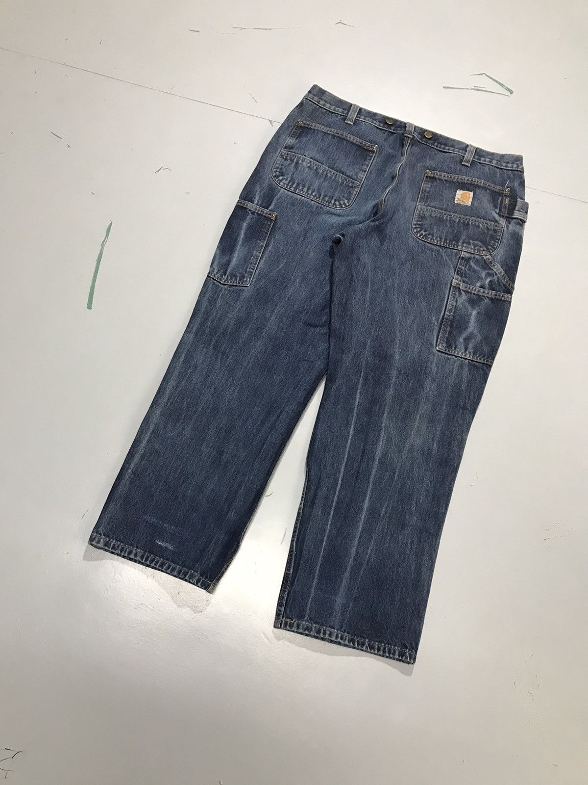 Carhartt Vintage Carhartt double knee workwear denim Size US 36 / EU 52 - 8 Thumbnail