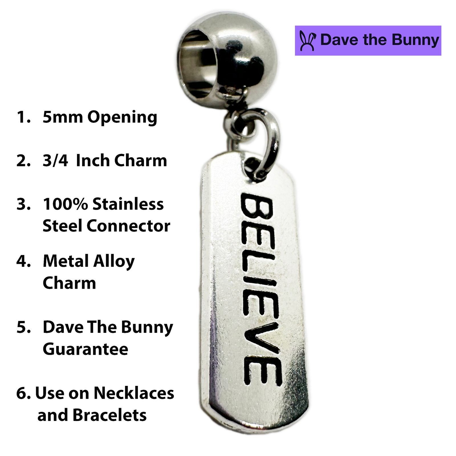 & Other Stories Believe Inspirational Inspire Necklace Pendant Jewelry Size ONE SIZE - 2 Thumbnail