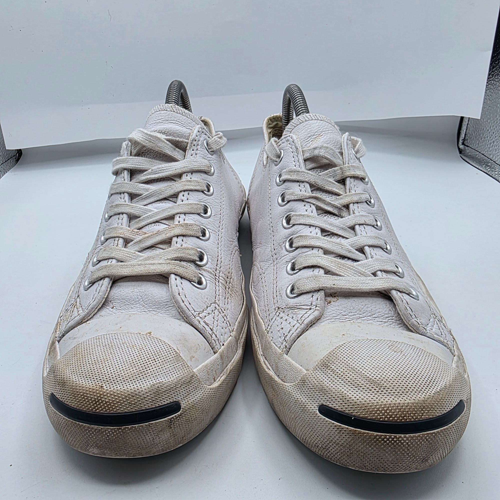 Converse Converse Jack Purcell Mens Size 8.5 White Shoes Leather Casu Size US 8.5 / EU 41-42 - 2 Thumbnail