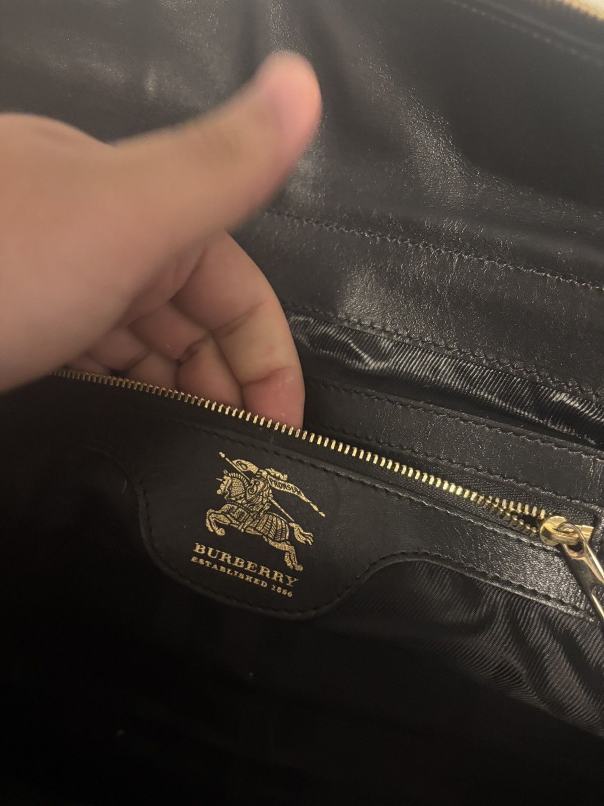 Burberry Burberry Manor Black Quilted Leather Satchel Size ONE SIZE - 5 Thumbnail