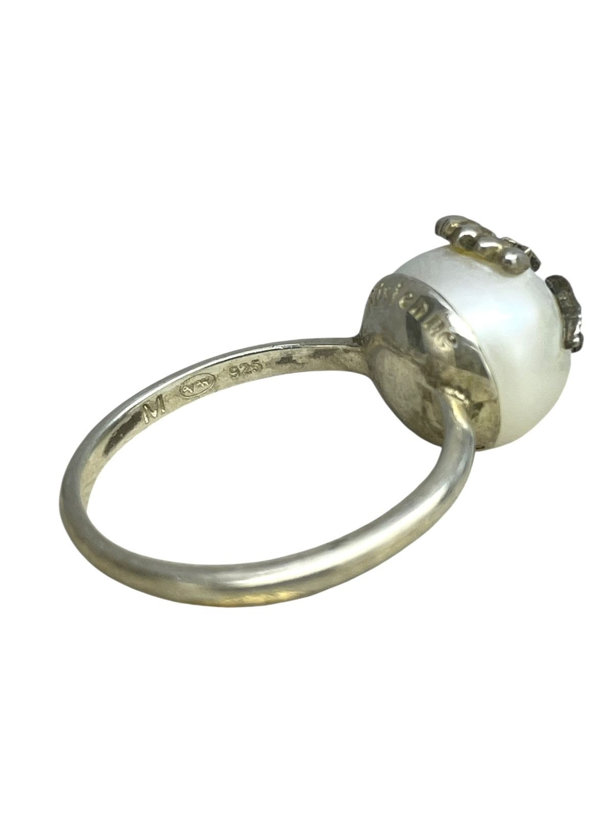 Vivienne Westwood 925 Pearl Skull Orb Ring Size ONE SIZE - 9 Thumbnail