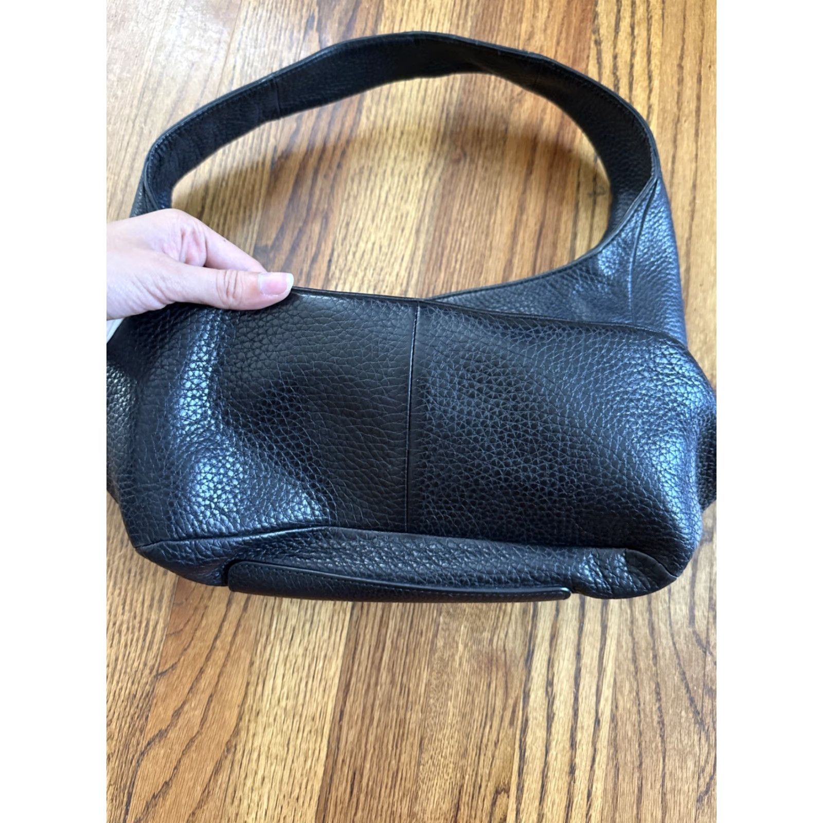 Michael Kors Michael Kors Fulton Pebbled Black Soft Leather Medium Shoulder Bag Handbag Women Size ONE SIZE - 3 Thumbnail