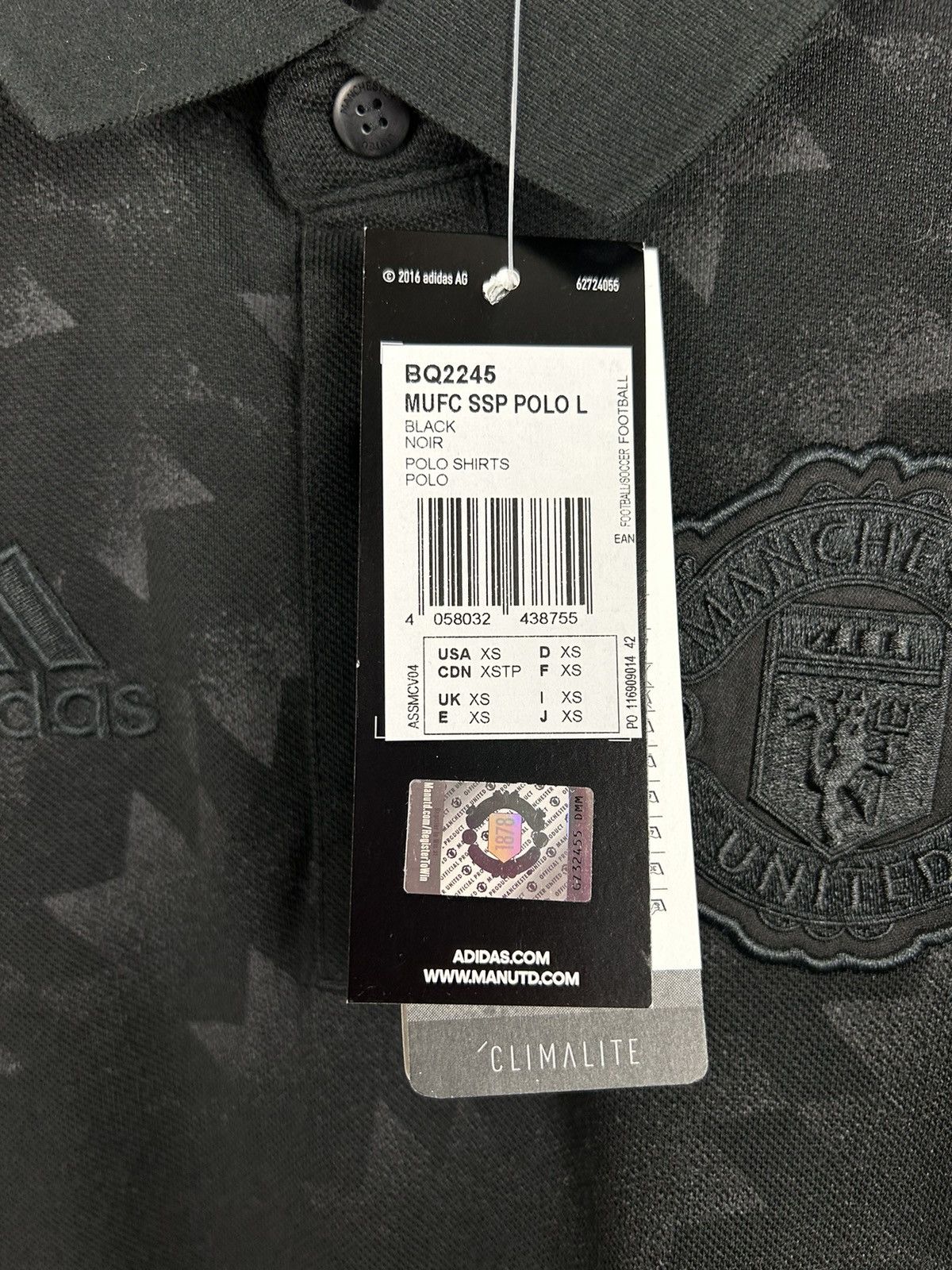 Adidas BNWT Adidas MUFC Manchester United 2017 Polo Shirt Size US XS / EU 42 / 0 - 4 Thumbnail